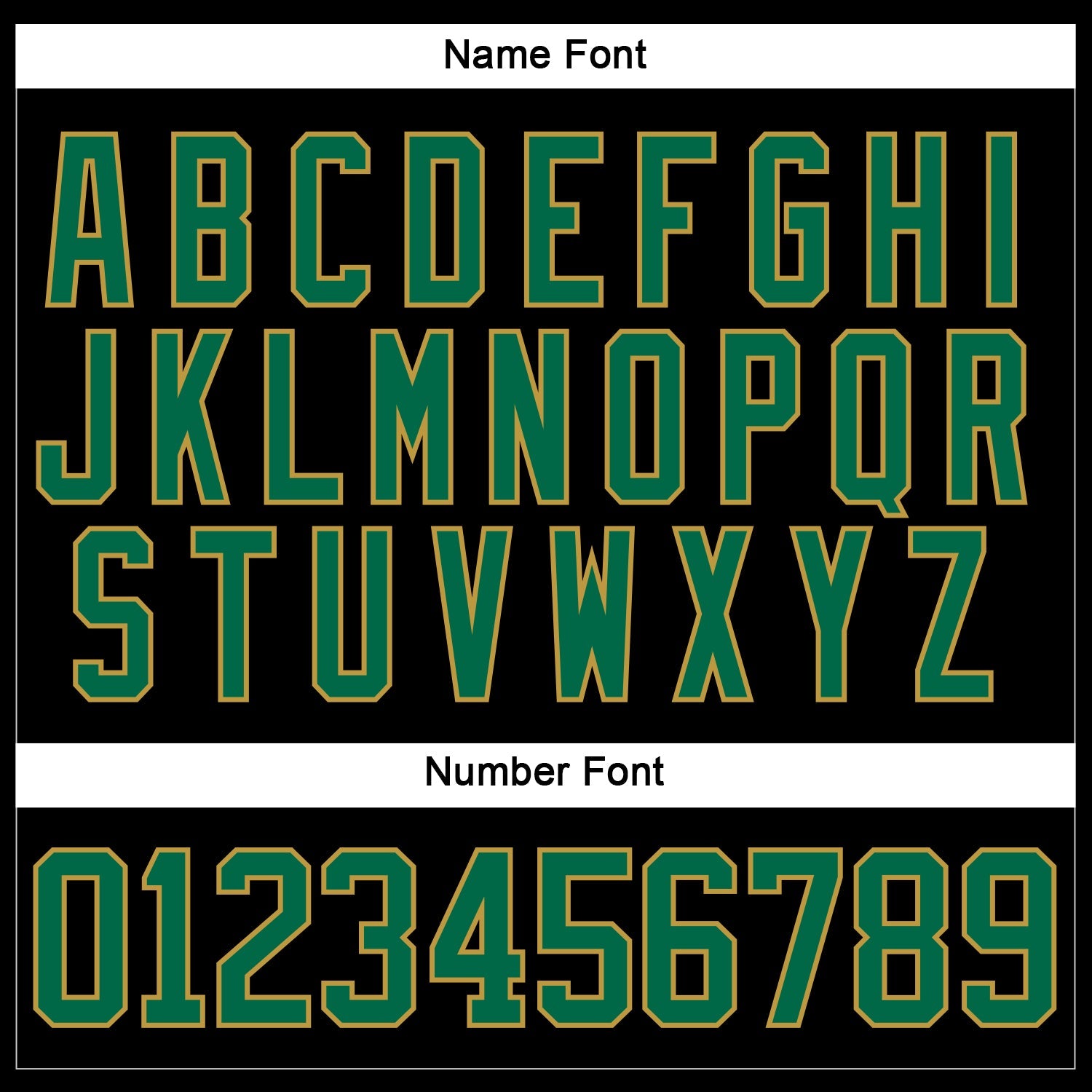 Custom Black Kelly Green-Old Gold Hockey Lace Neck Jersey view 5