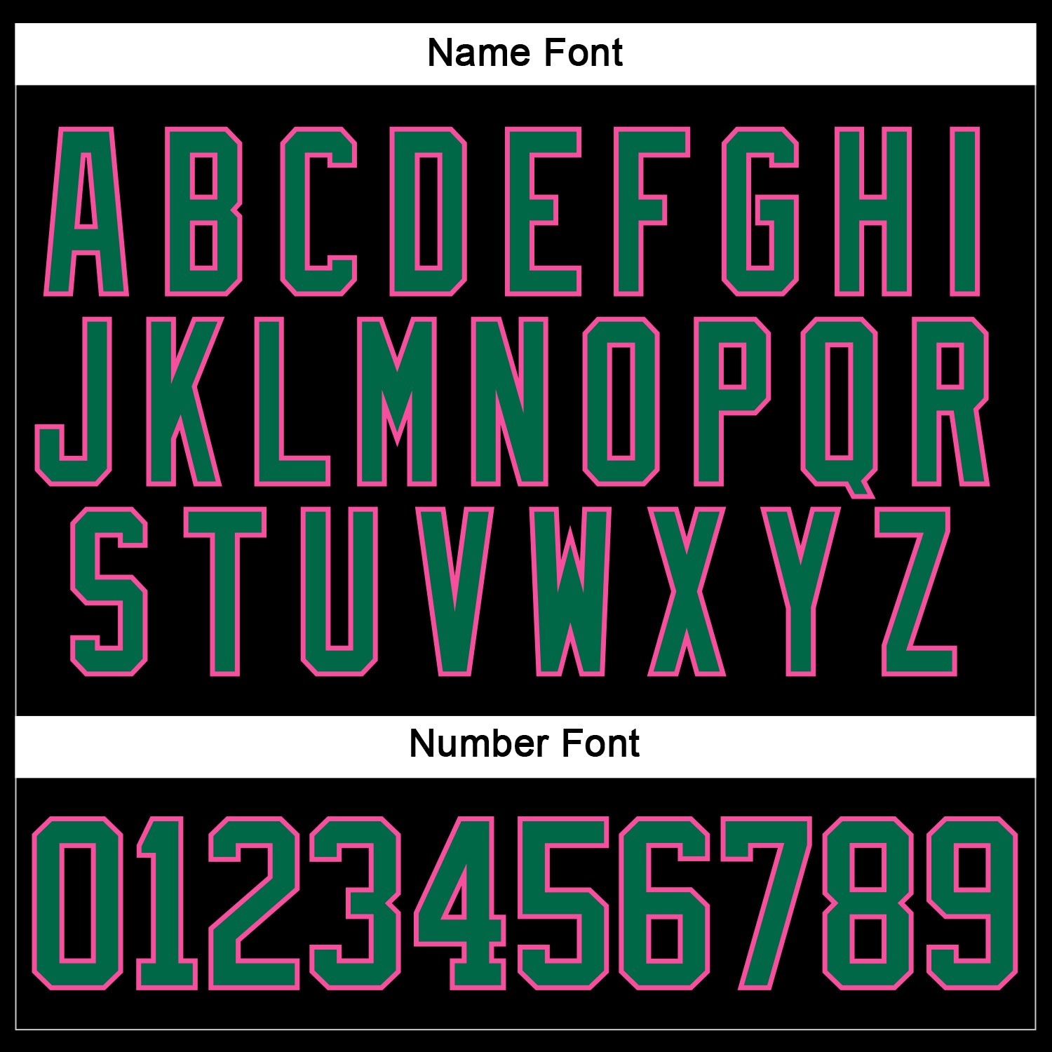 Custom Black Kelly Green-Pink Hockey Lace Neck Jersey view 5
