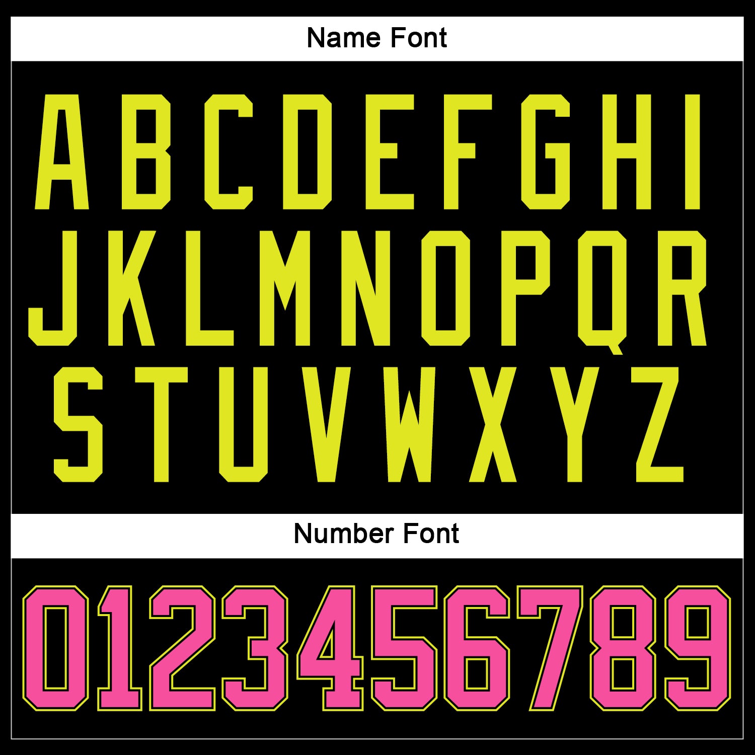Custom Black Pink-Neon Yellow Hockey Lace Neck Jersey view 5