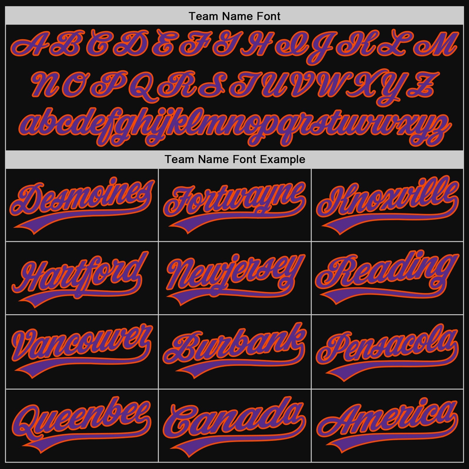 Custom Black Purple-Orange Authentic Throwback Baseball Jersey view 4