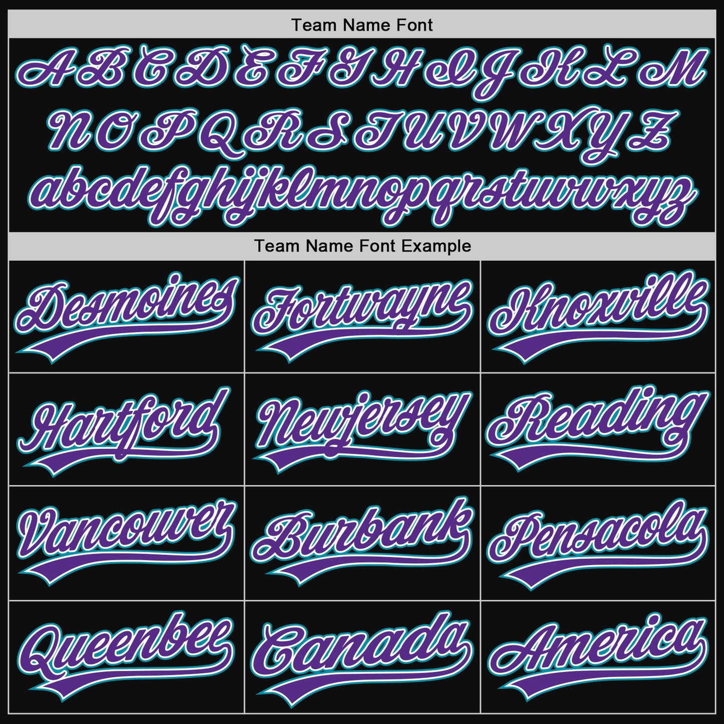 Custom Black Teal-Purple Authentic Throwback Baseball Jersey view 4