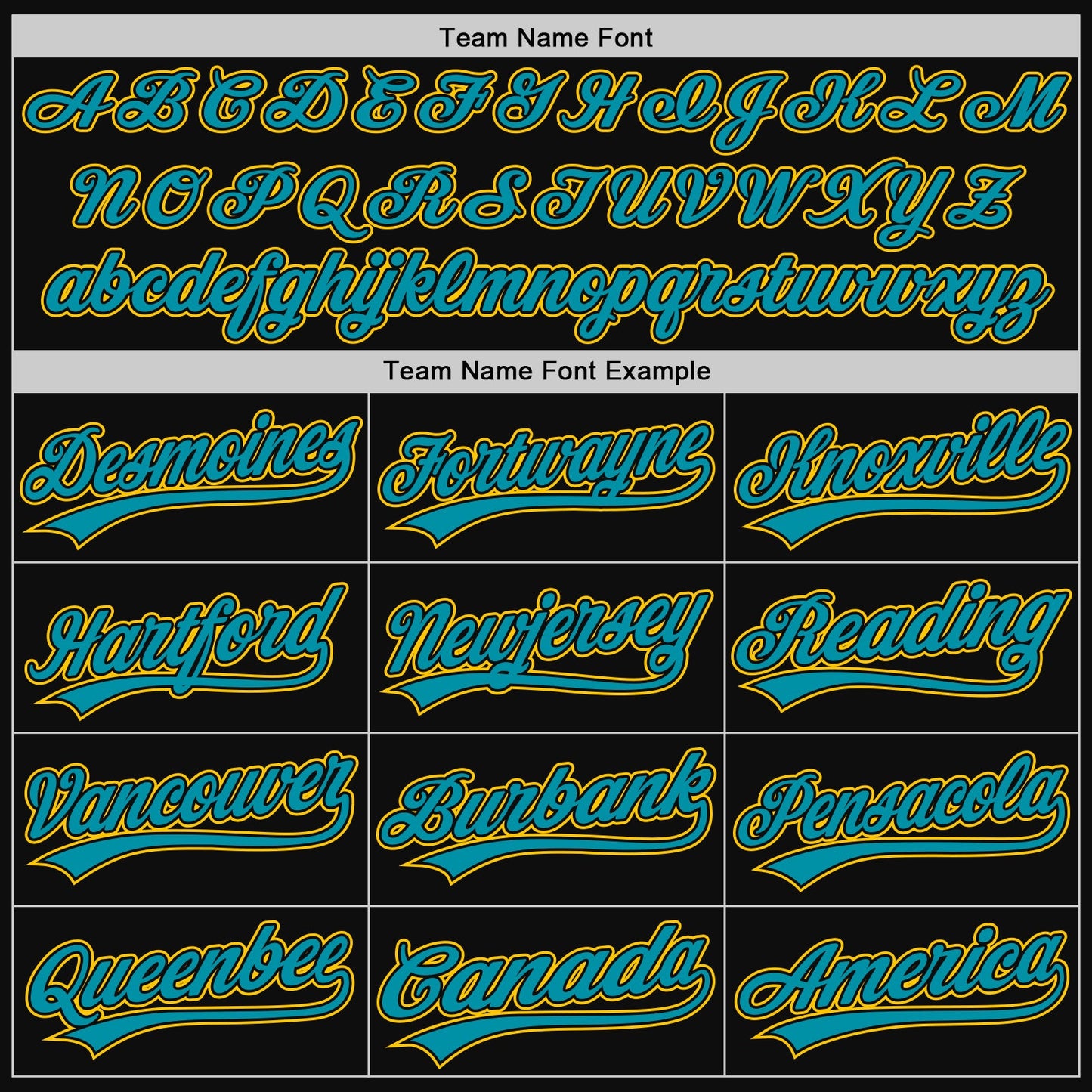 Custom Black Teal-Yellow Authentic Throwback Baseball Jersey view 4