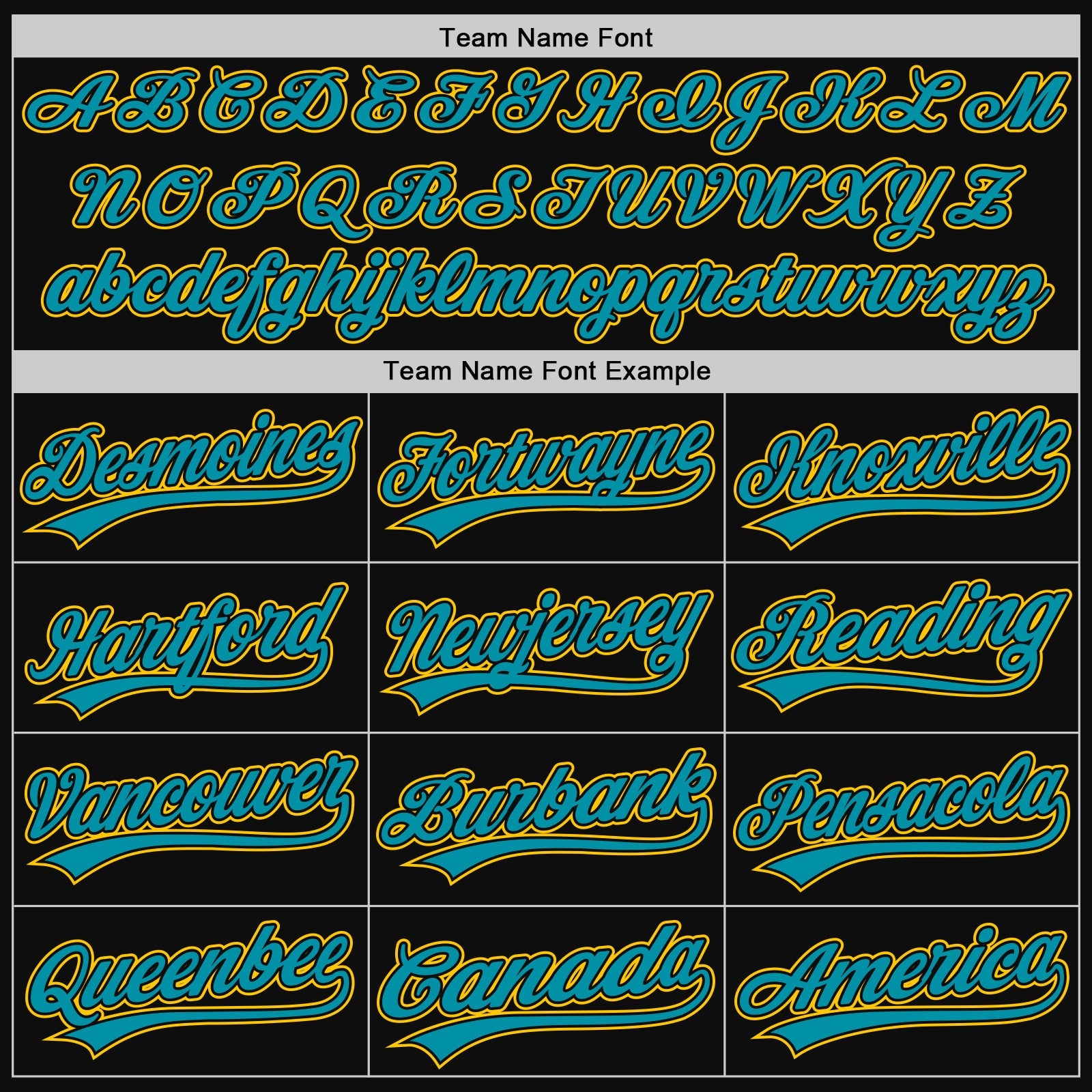 Custom Black Teal-Yellow Authentic Throwback Baseball Jersey view 4