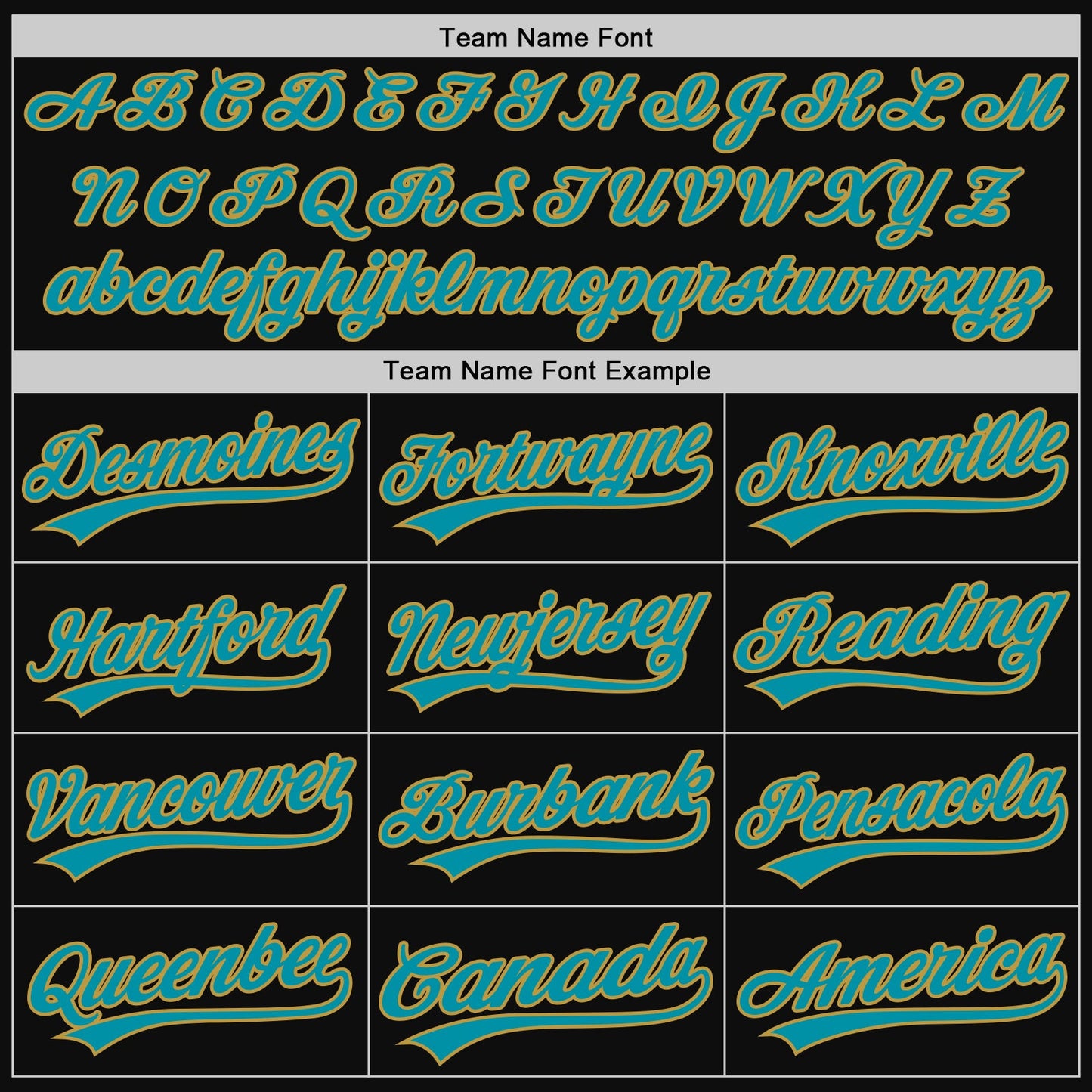 Custom Black Teal-Old Gold Authentic Throwback Baseball Jersey view 4
