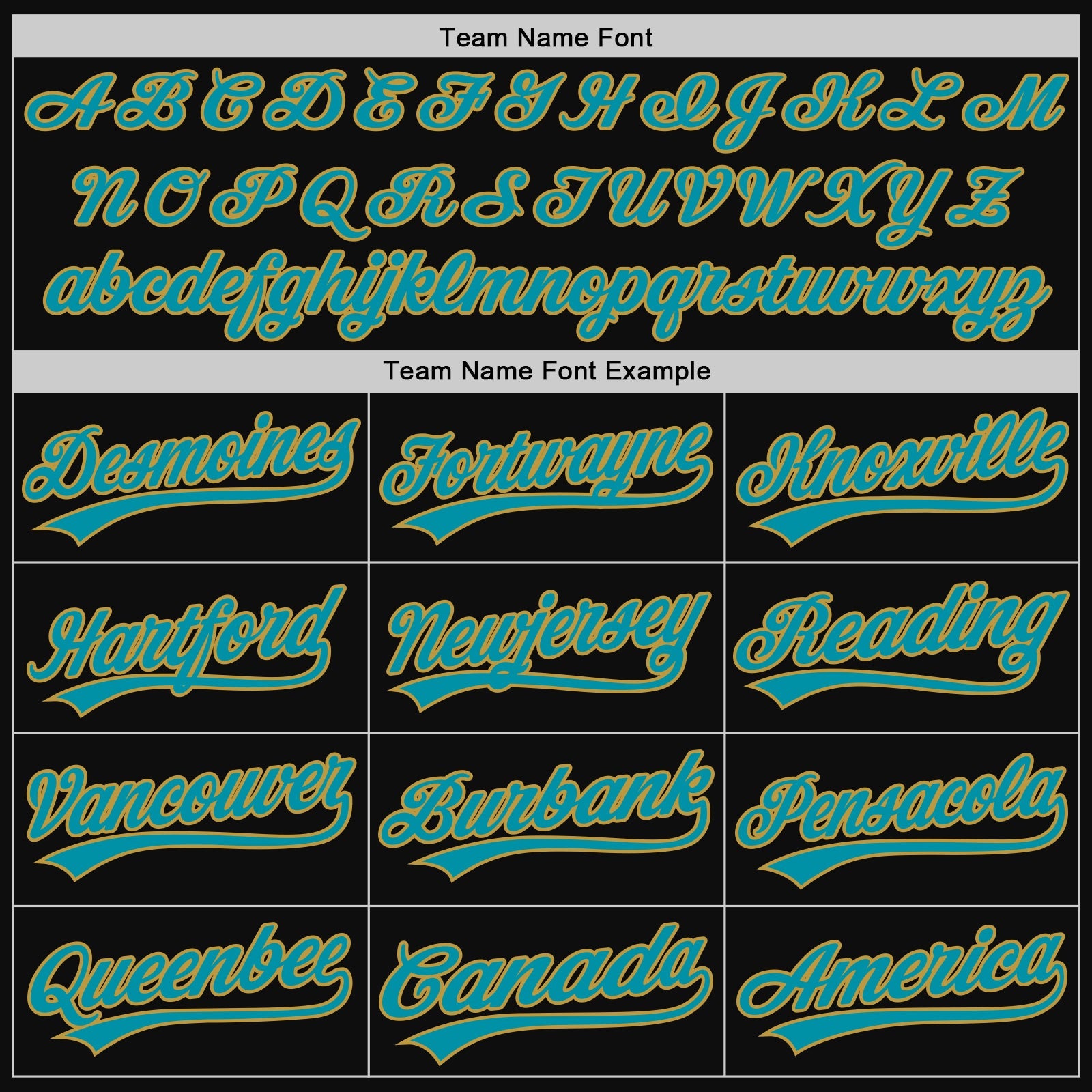 Custom Black Teal-Old Gold Authentic Throwback Baseball Jersey view 4