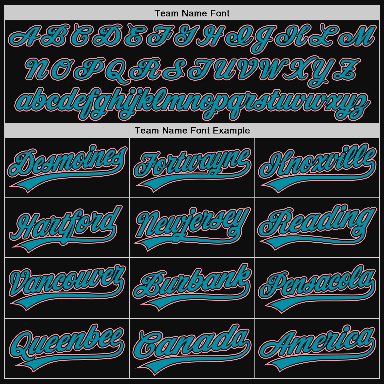 Custom Black Teal-Medium Pink Authentic Throwback Baseball Jersey view 4