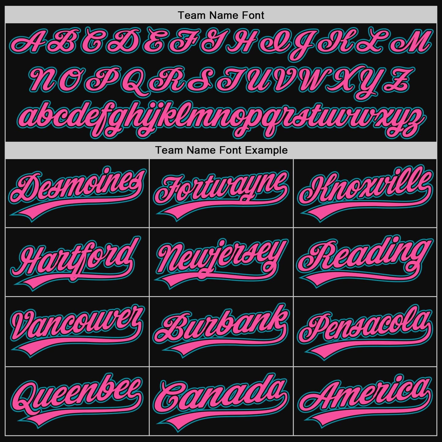 Custom Black Teal-Pink Authentic Throwback Baseball Jersey view 4