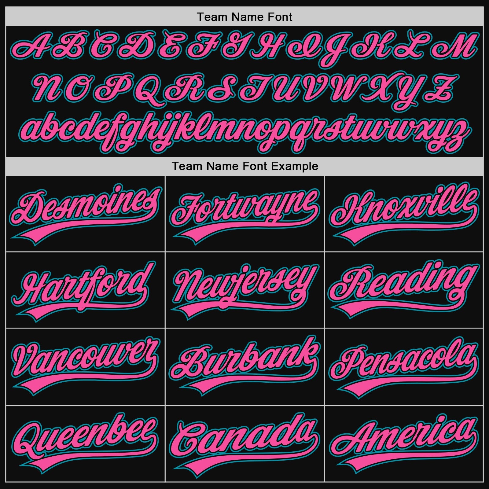 Custom Black Teal-Pink Authentic Throwback Baseball Jersey view 4