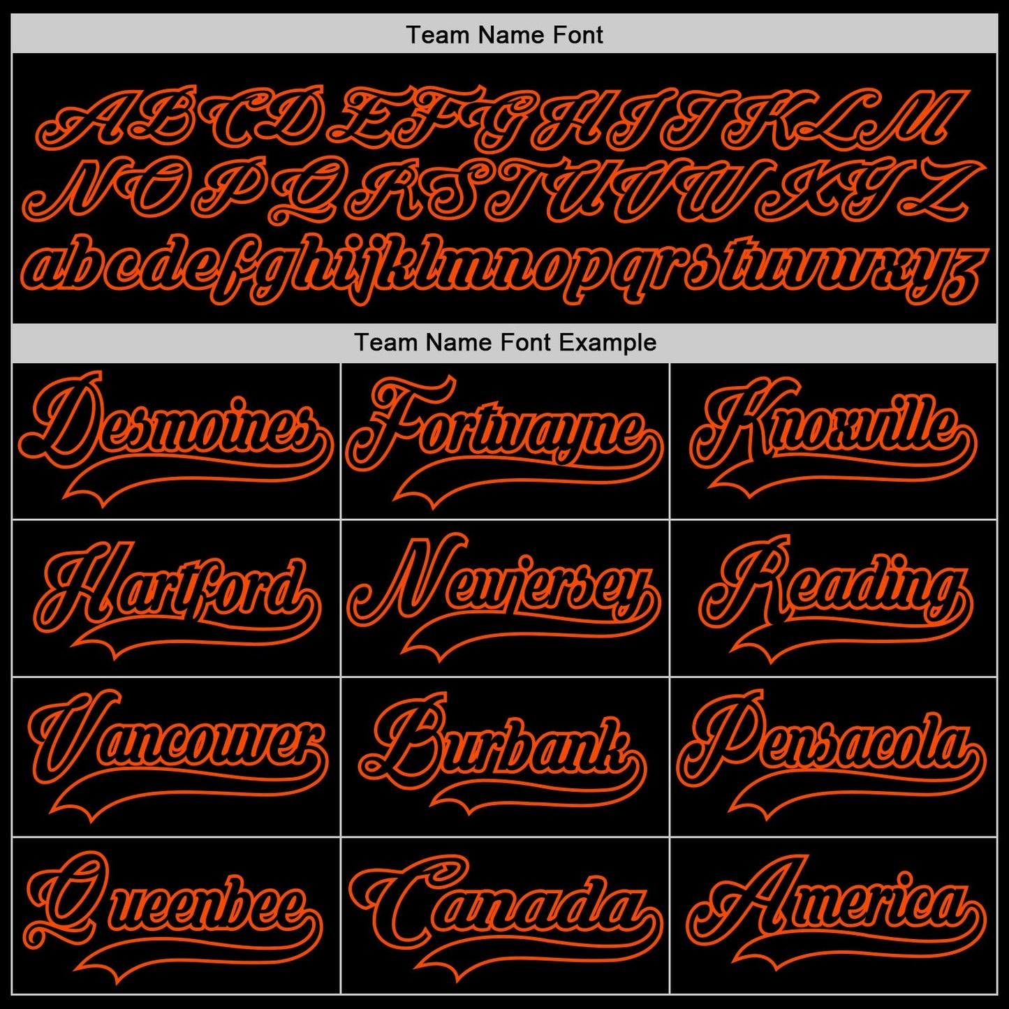 Custom Black Orange Hockey Jersey view 4