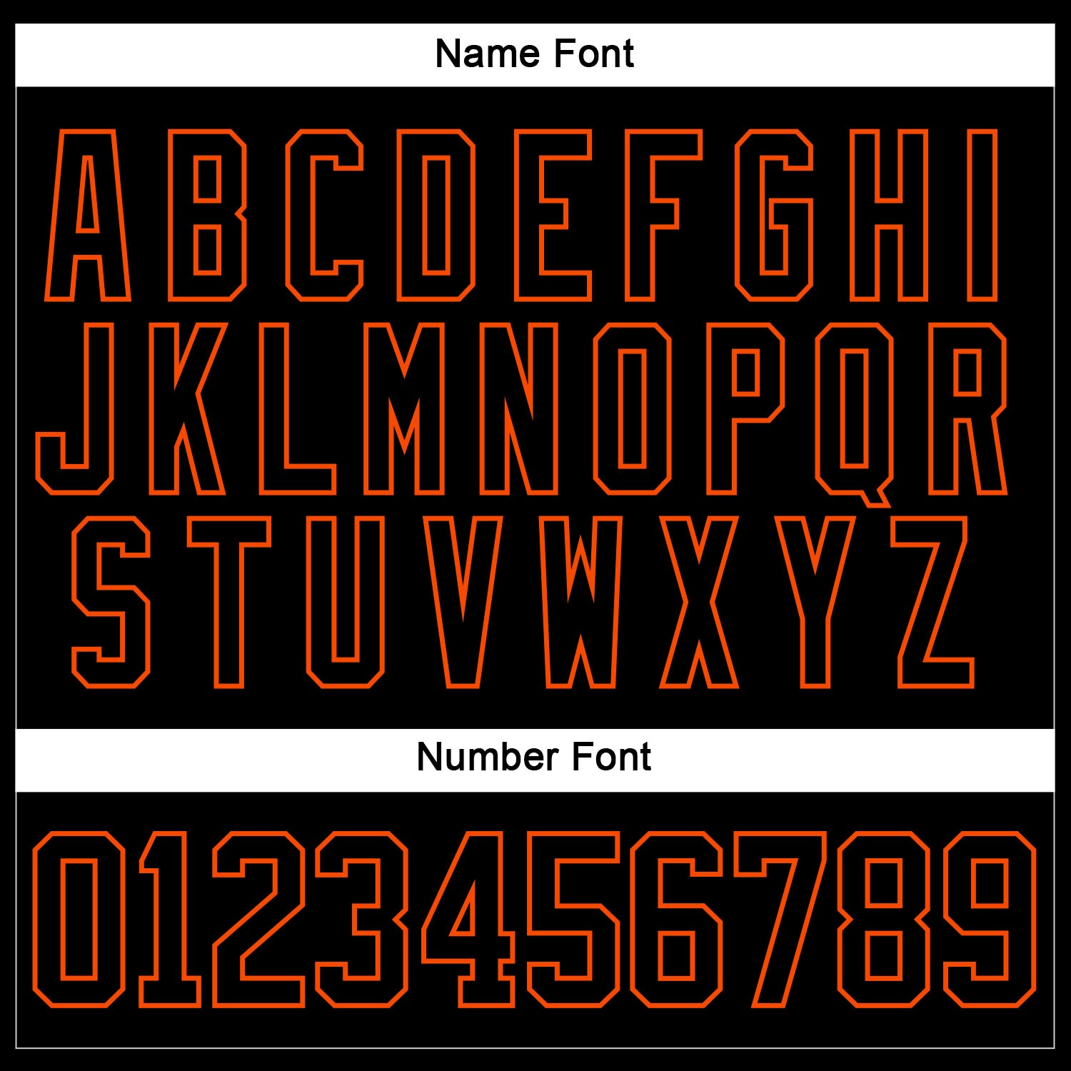 Custom Black Orange Hockey Jersey view 5