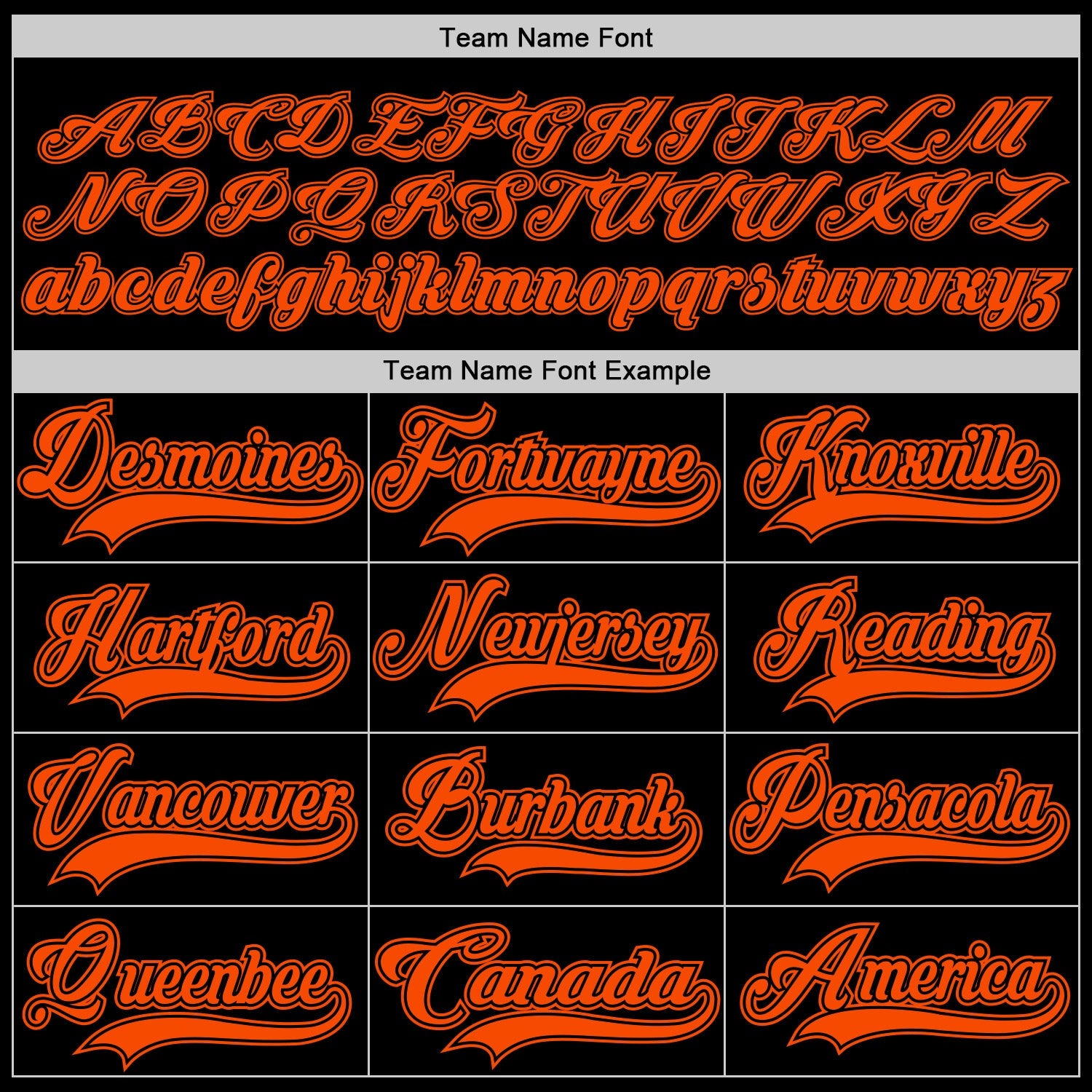 Custom Black Orange Hockey Jersey view 4