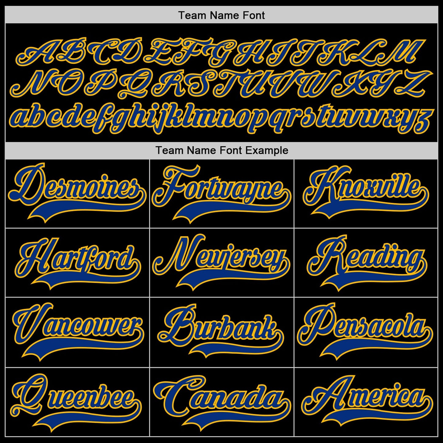 Custom Black Royal-Gold Hockey Jersey view 4