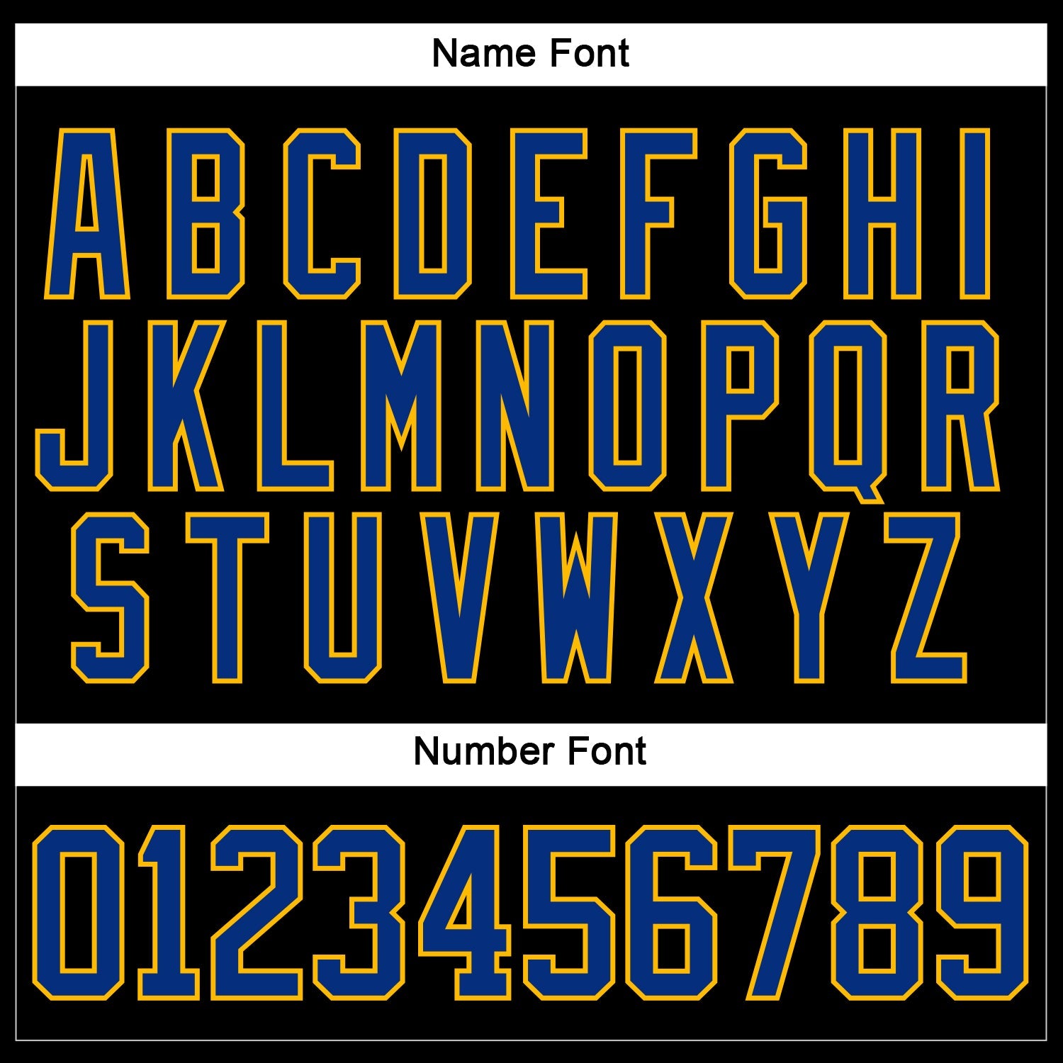 Custom Black Royal-Gold Hockey Jersey view 5
