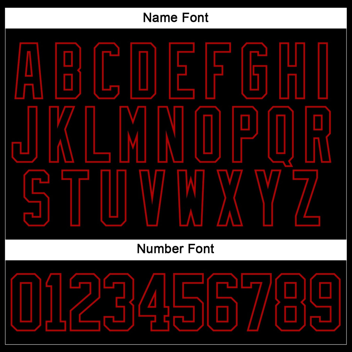 Custom Black Red Hockey Jersey view 5