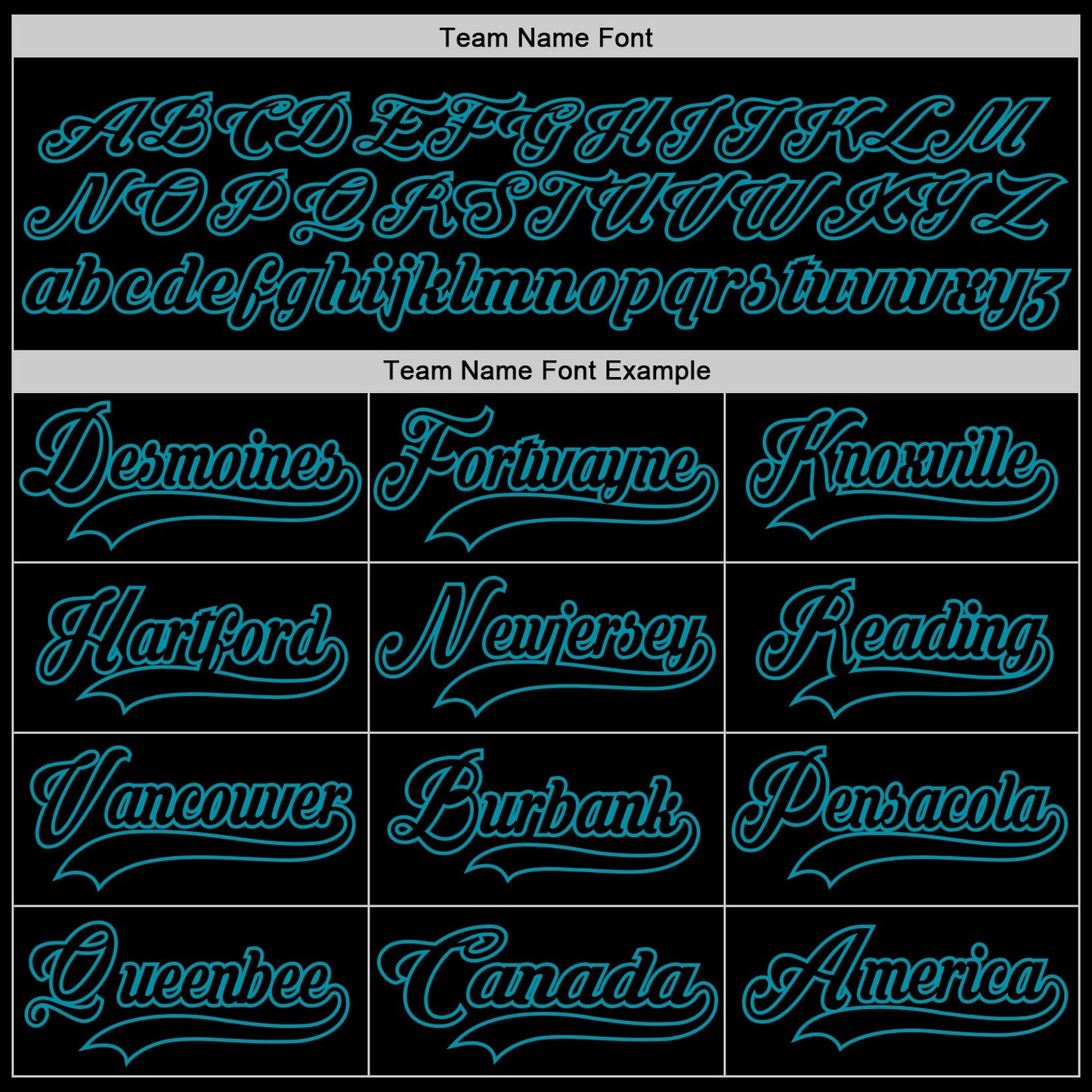 Custom Black Teal Hockey Jersey view 4