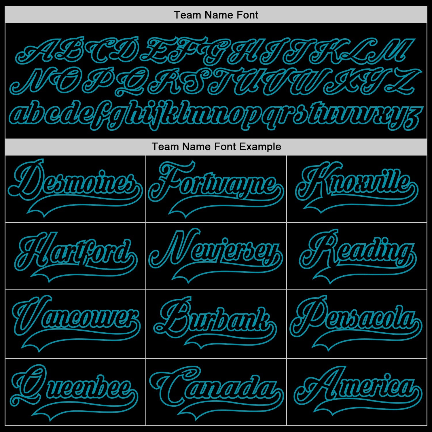 Custom Black Teal Hockey Jersey view 4
