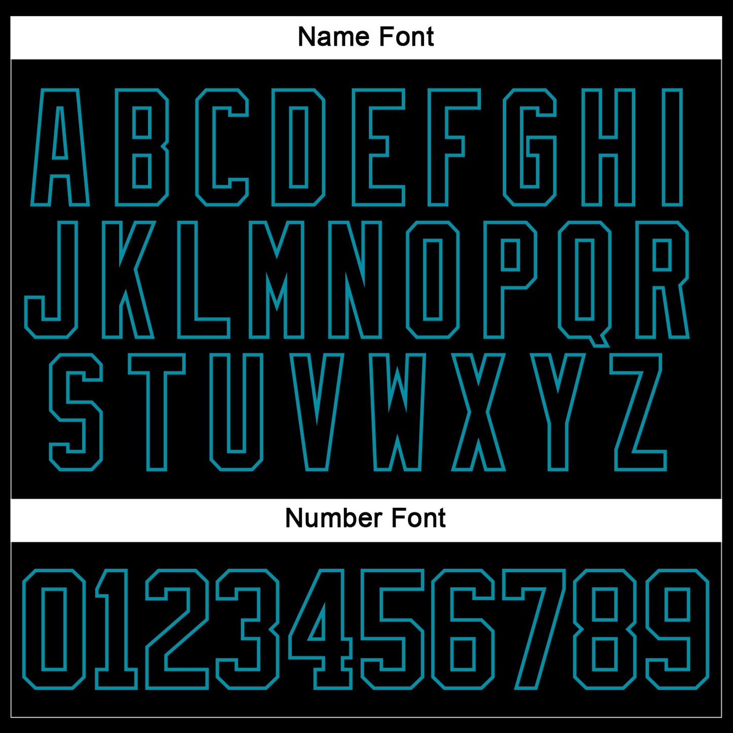 Custom Black Teal Hockey Jersey view 5
