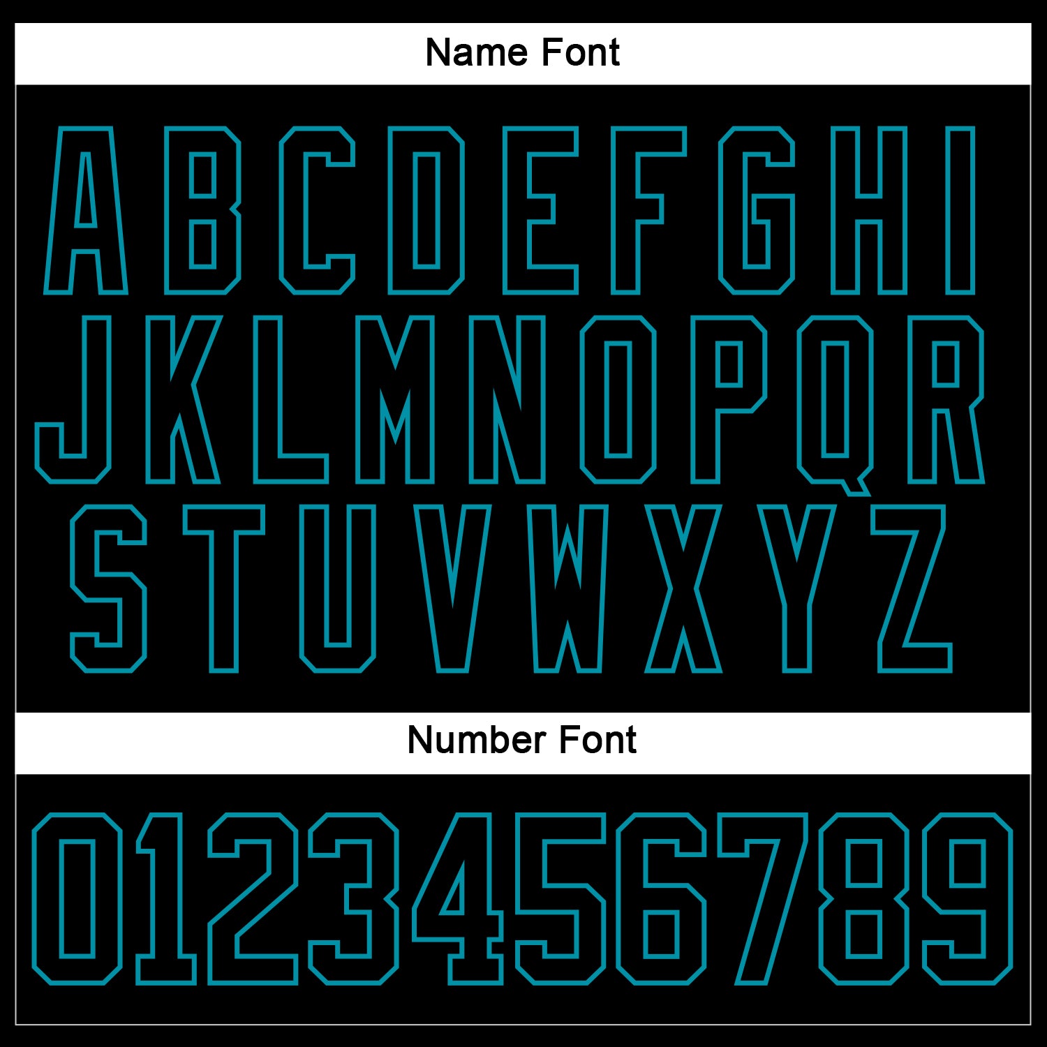 Custom Black Teal Hockey Jersey view 5