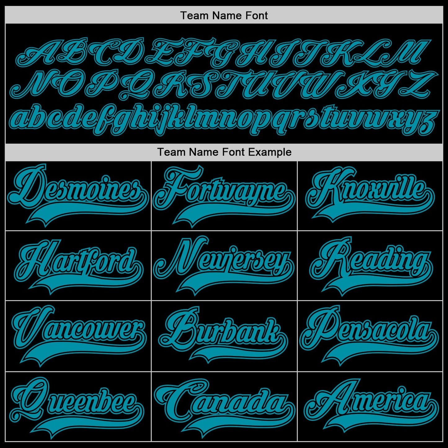 Custom Black Teal Hockey Jersey view 4