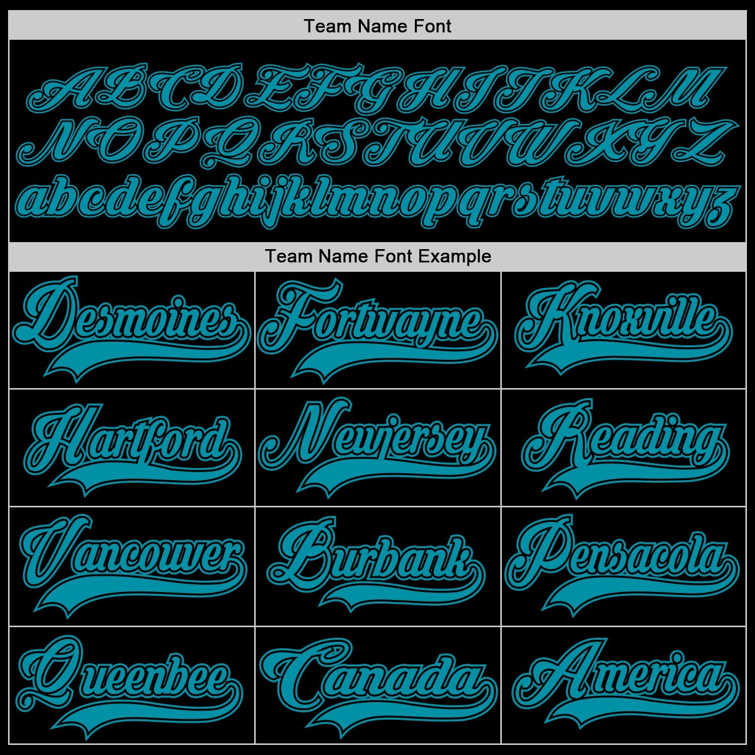 Custom Black Teal Hockey Jersey view 4
