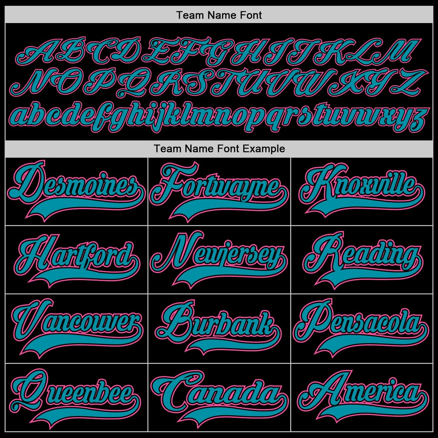 Custom Black Pink-Teal Hockey Jersey view 4