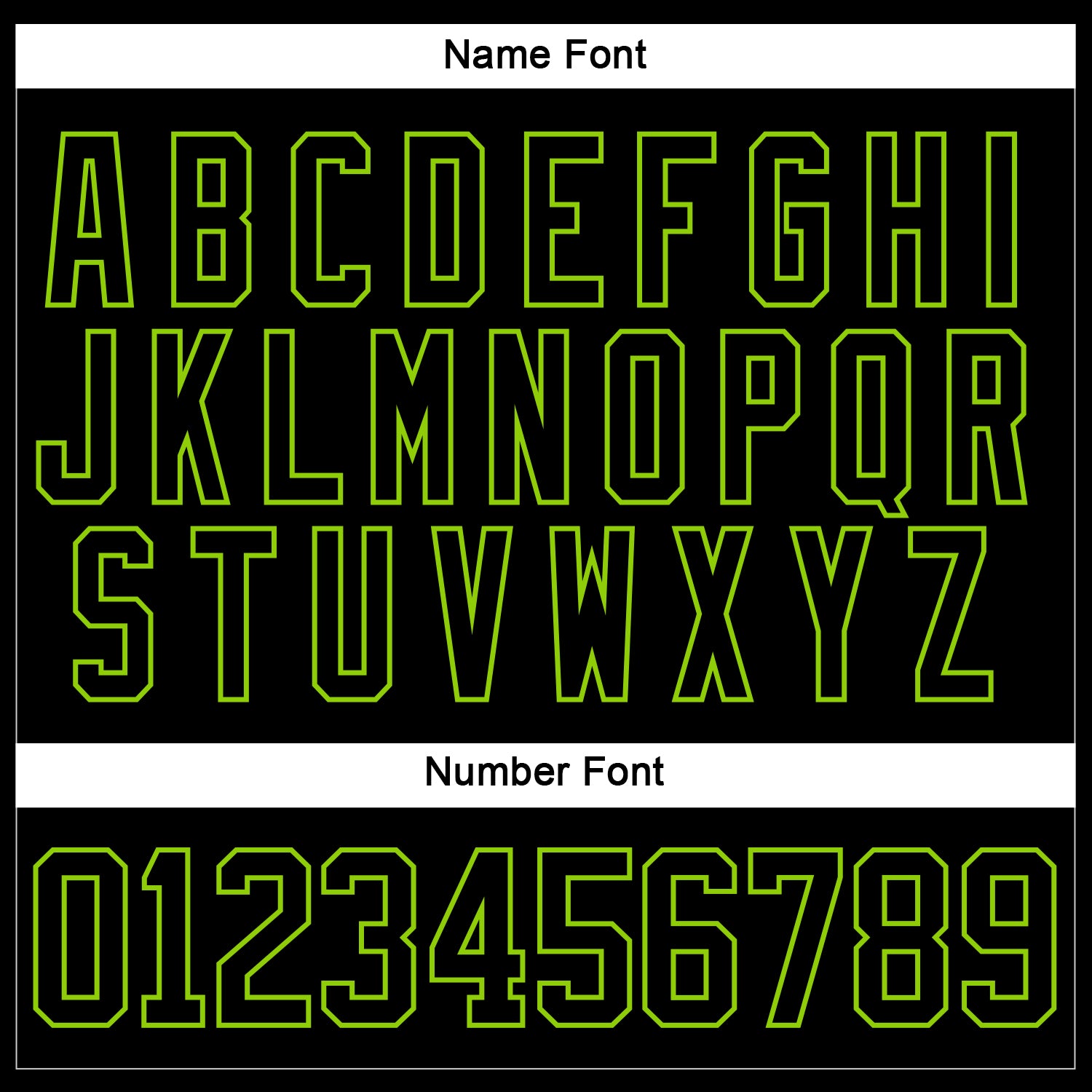 Custom Black Neon Green Hockey Jersey view 5