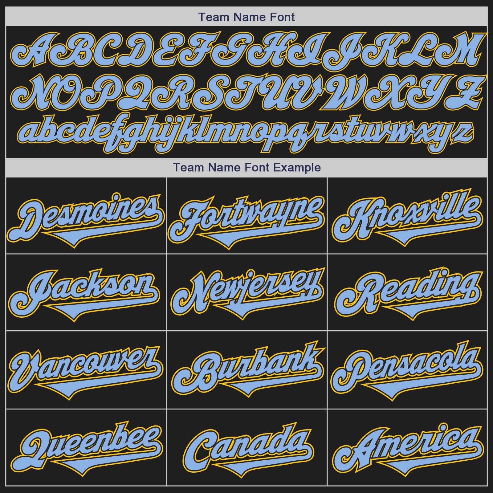 Custom Black Light Blue-Yellow Authentic Baseball Jersey view 4