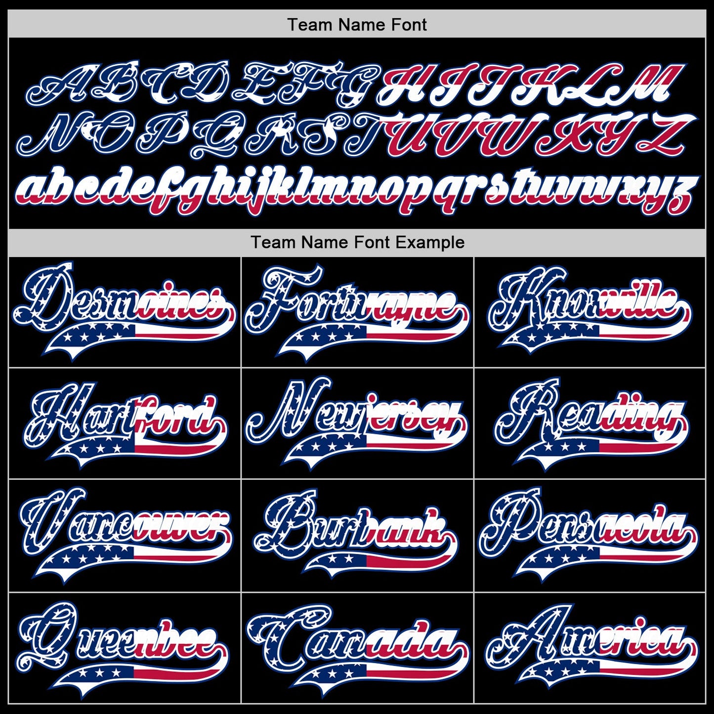 Custom Black USA Flag Royal-Red Hockey Jersey view 4