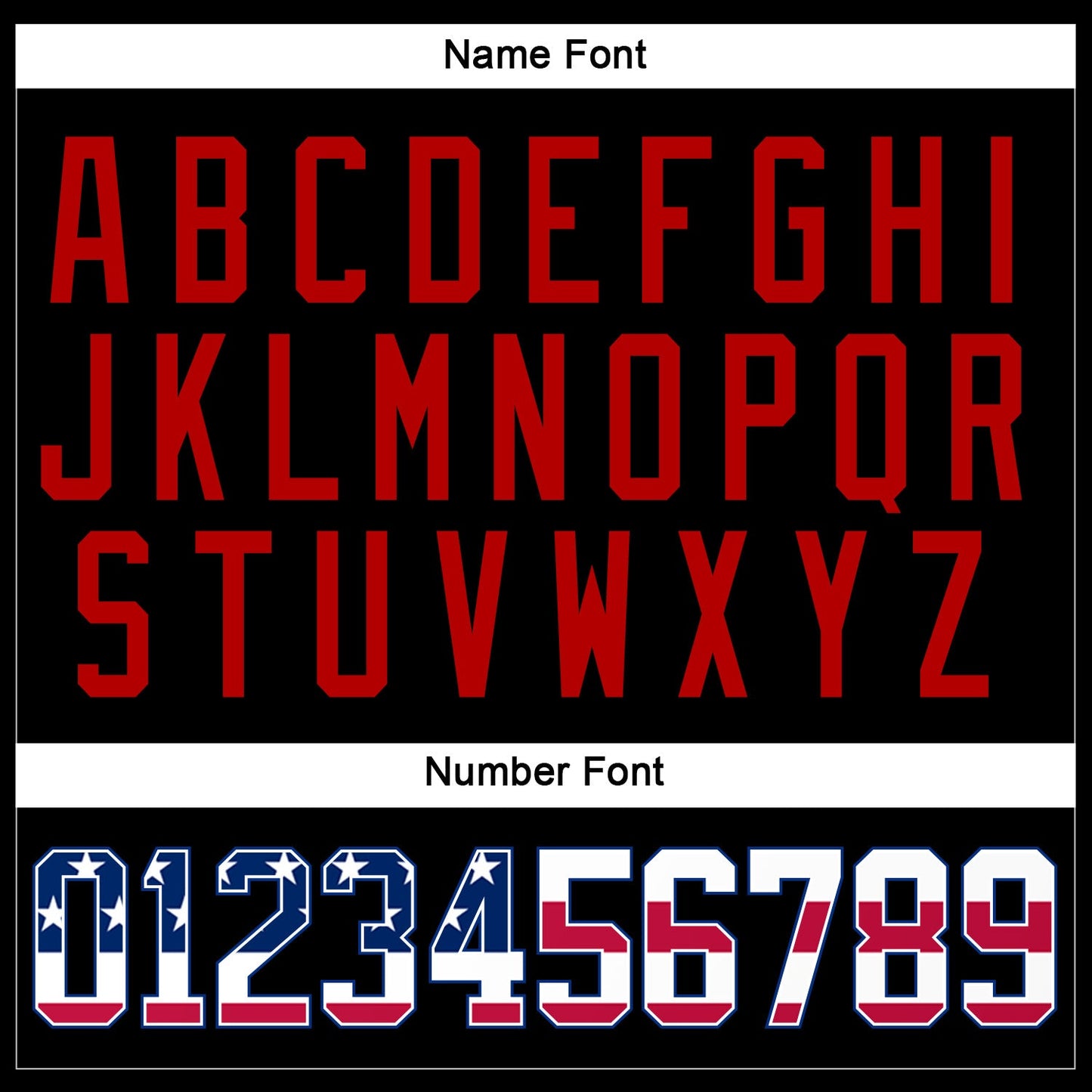 Custom Black USA Flag Royal-Red Hockey Jersey view 5