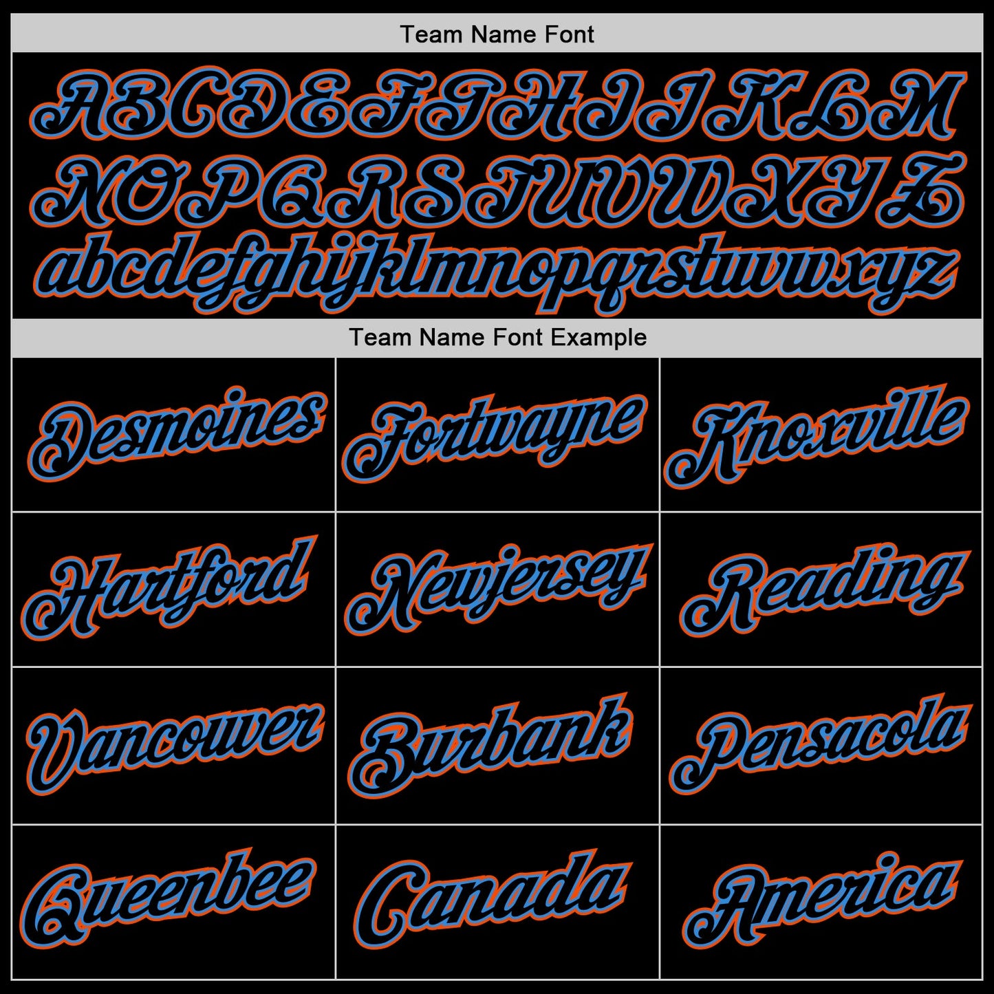 Custom Black Powder Blue-Orange Authentic Throwback Basketball Jersey view 3