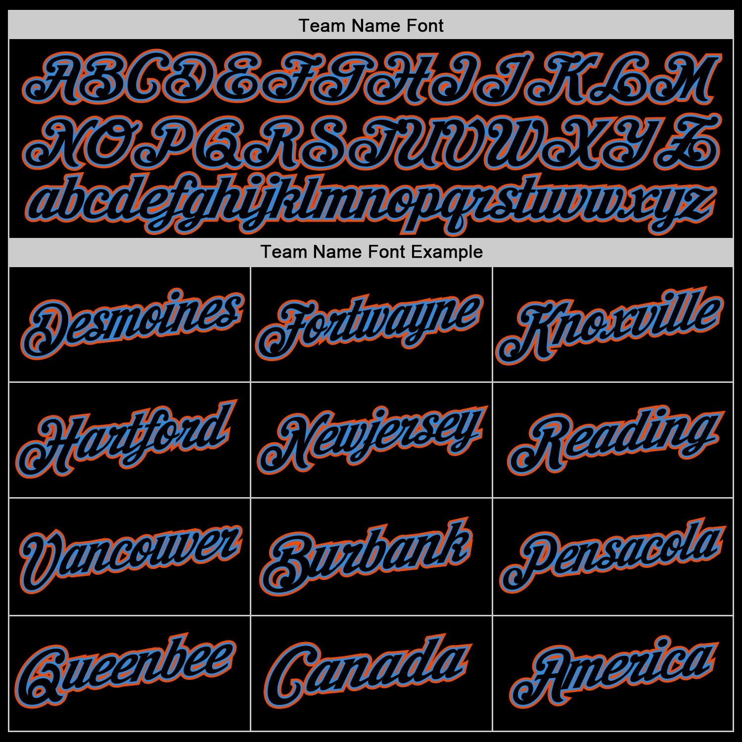Custom Black Powder Blue-Orange Authentic Throwback Basketball Jersey view 3