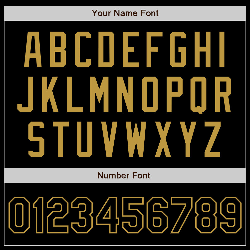 Custom Black Old Gold Authentic Baseball Jersey view 8