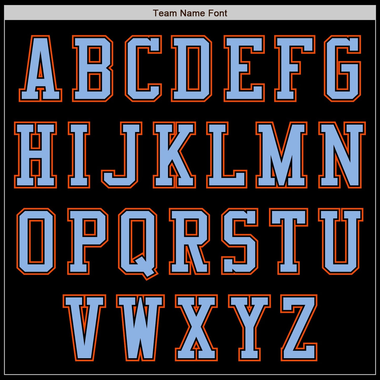 Custom Black Orange-Light Blue Authentic Baseball Jersey view 3