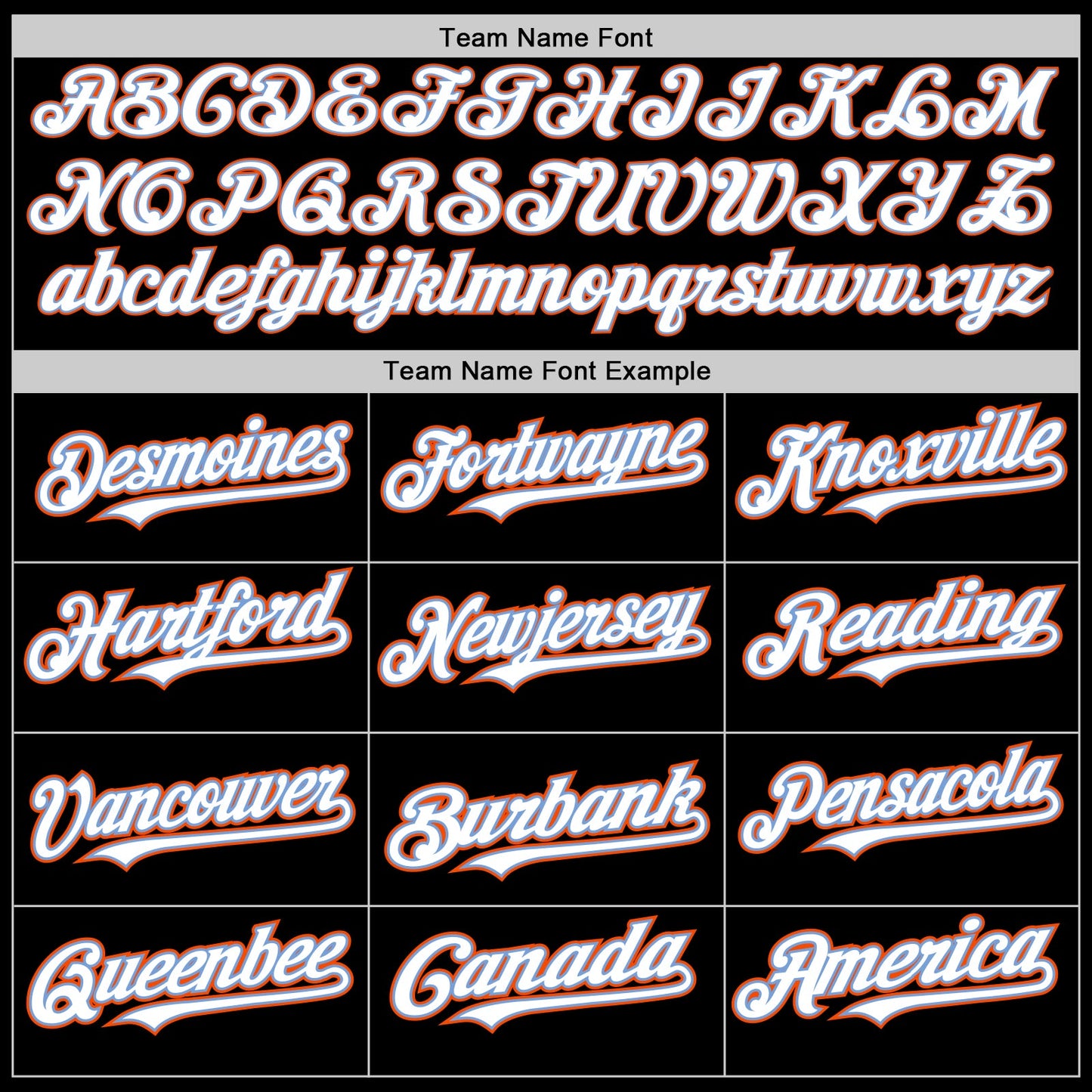 Custom Black White Powder Blue-Orange Authentic Baseball Jersey view 4