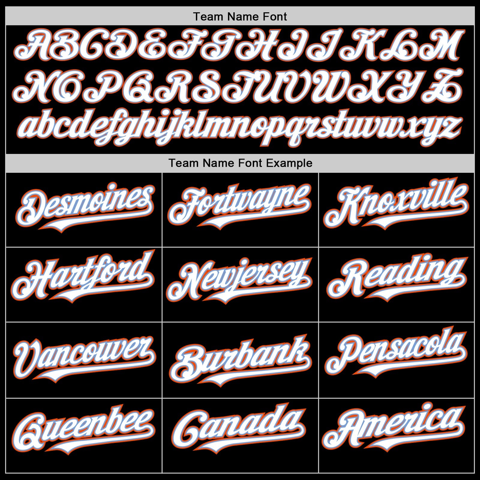 Custom Black White Powder Blue-Orange Authentic Baseball Jersey view 4