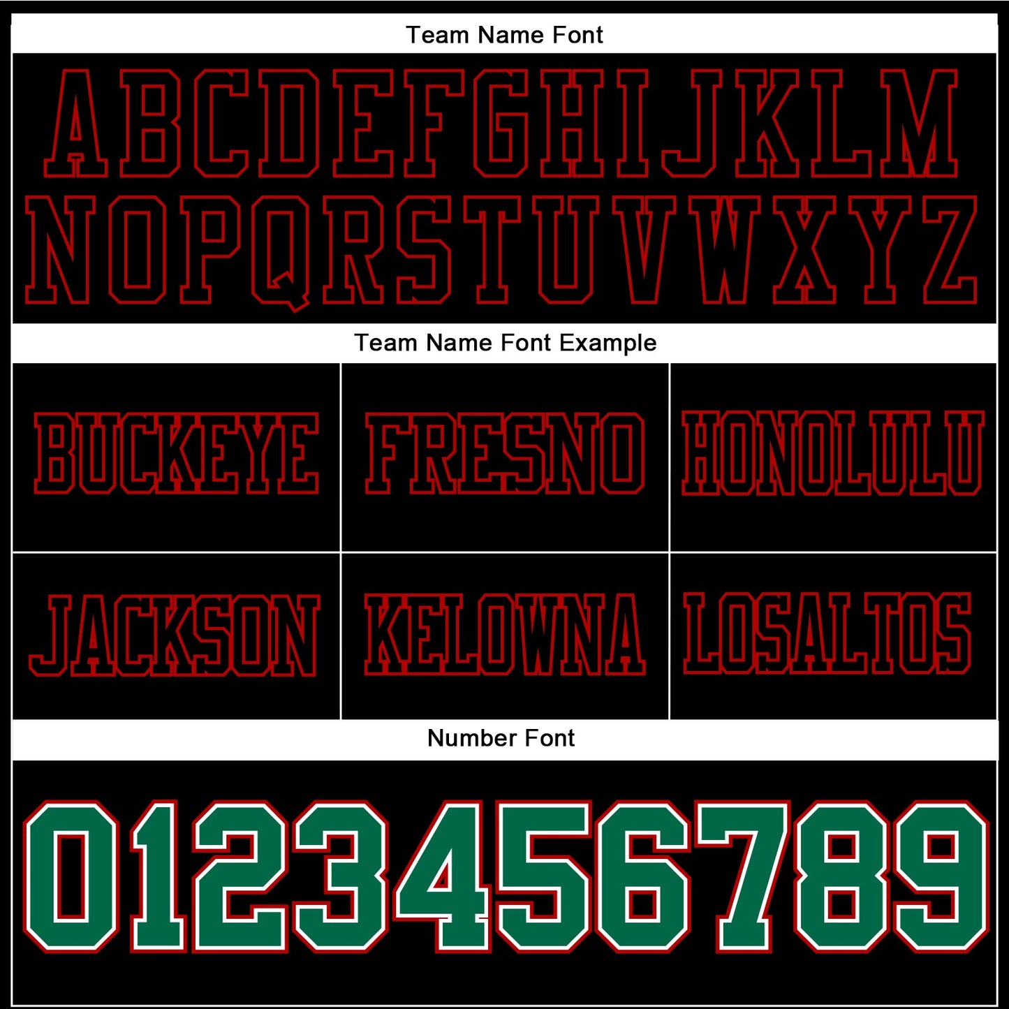 Custom Black Kelly Green White-Red Authentic Football Jersey view 4