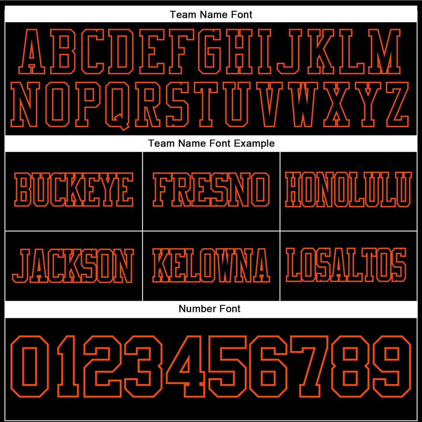 Custom Black Orange Authentic Football Jersey view 4