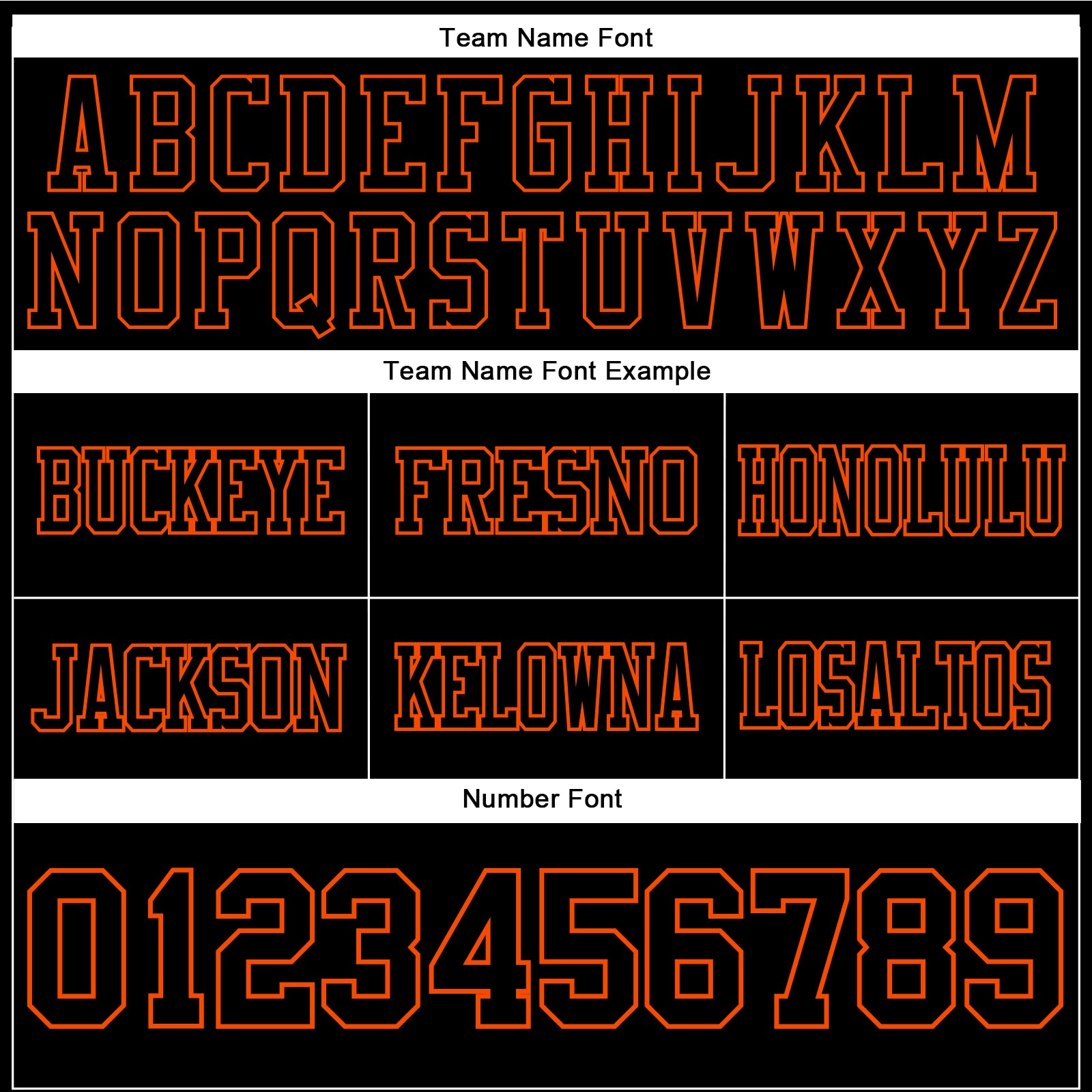 Custom Black Orange Authentic Football Jersey view 4