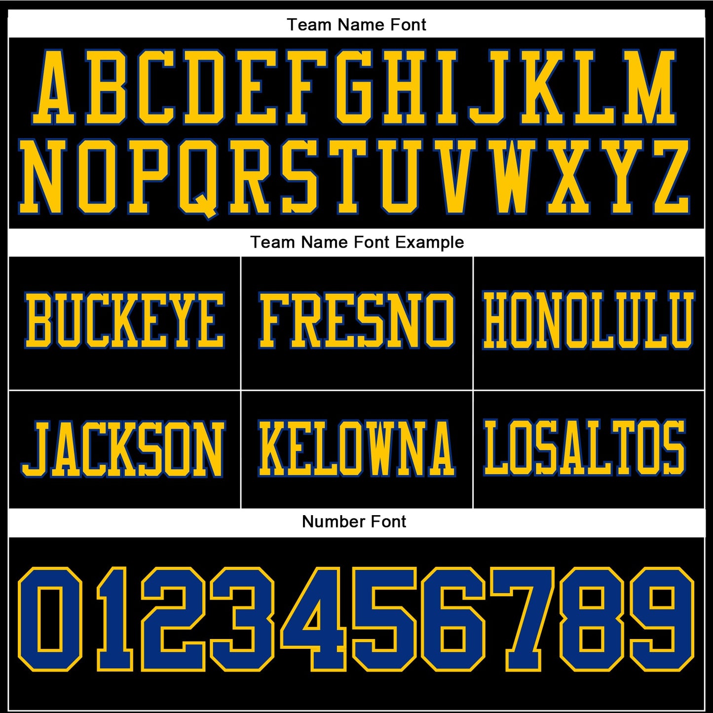 Custom Black Royal-Yellow Authentic Football Jersey view 4