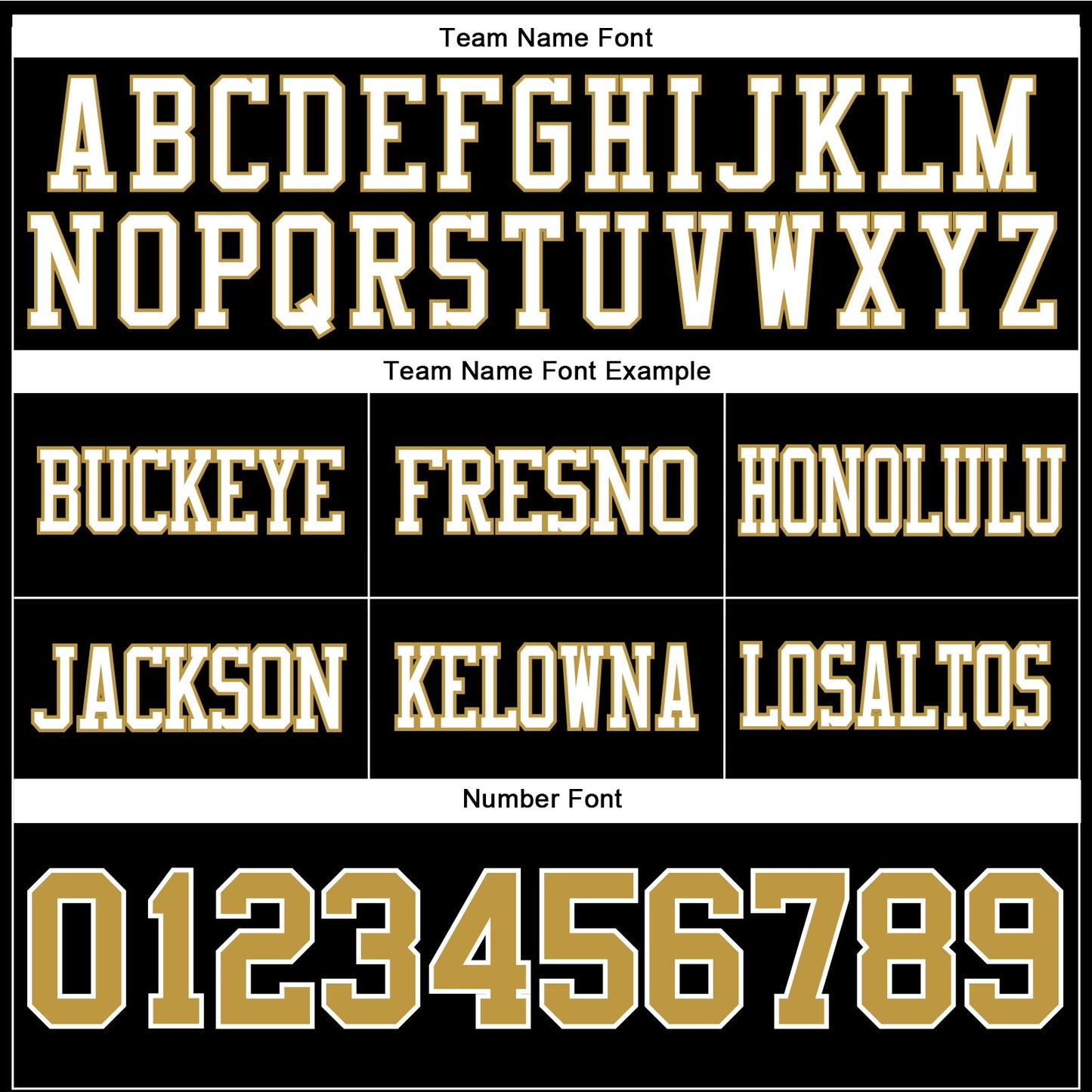 Custom Black Old Gold-White Authentic Football Jersey view 4
