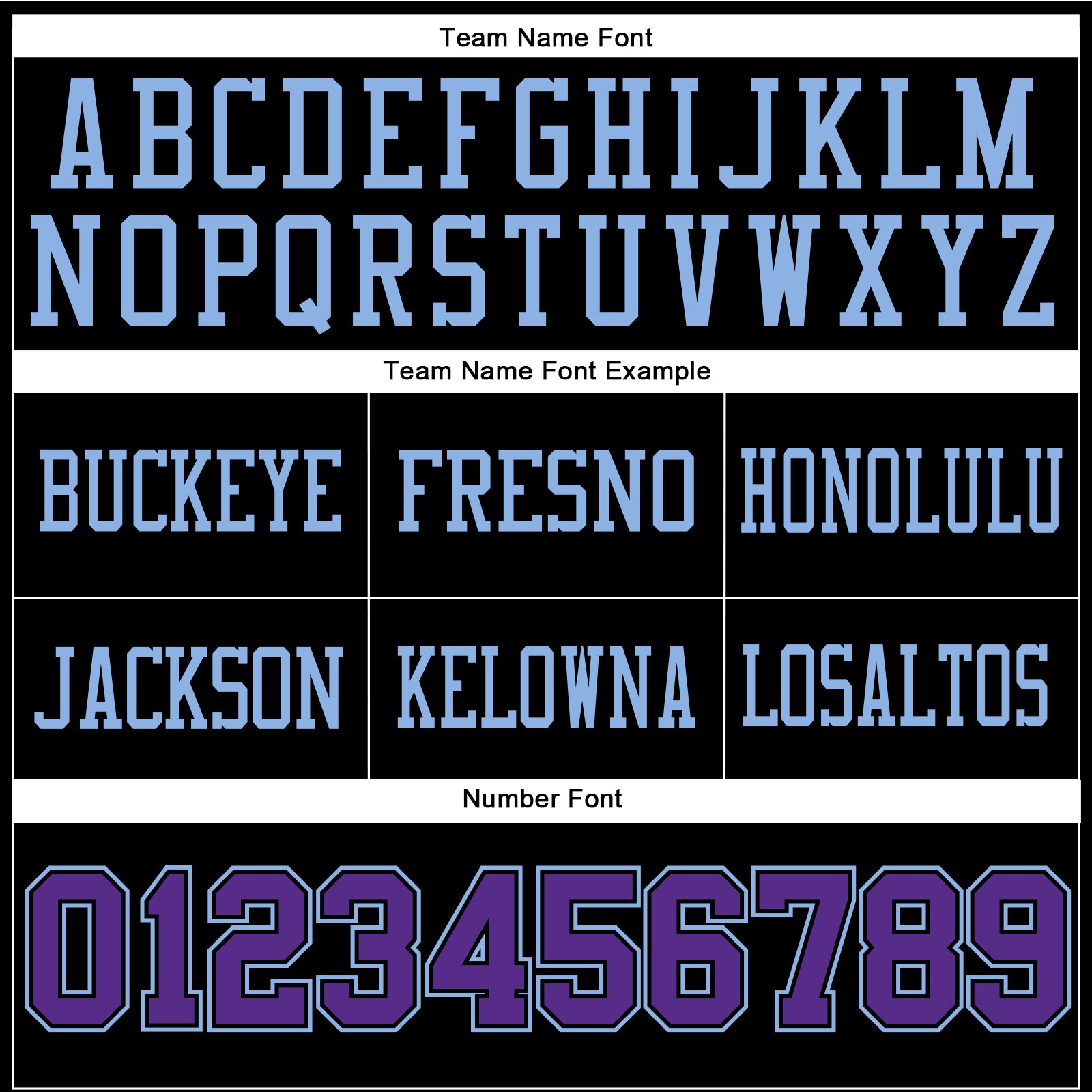 Custom Black Purple-Light Blue Authentic Football Jersey view 4