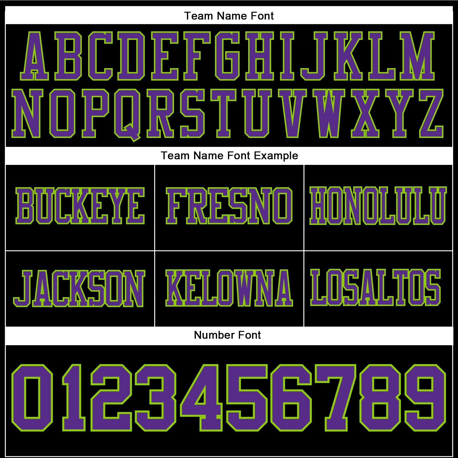 Custom Black Purple-Neon Green Authentic Football Jersey view 4
