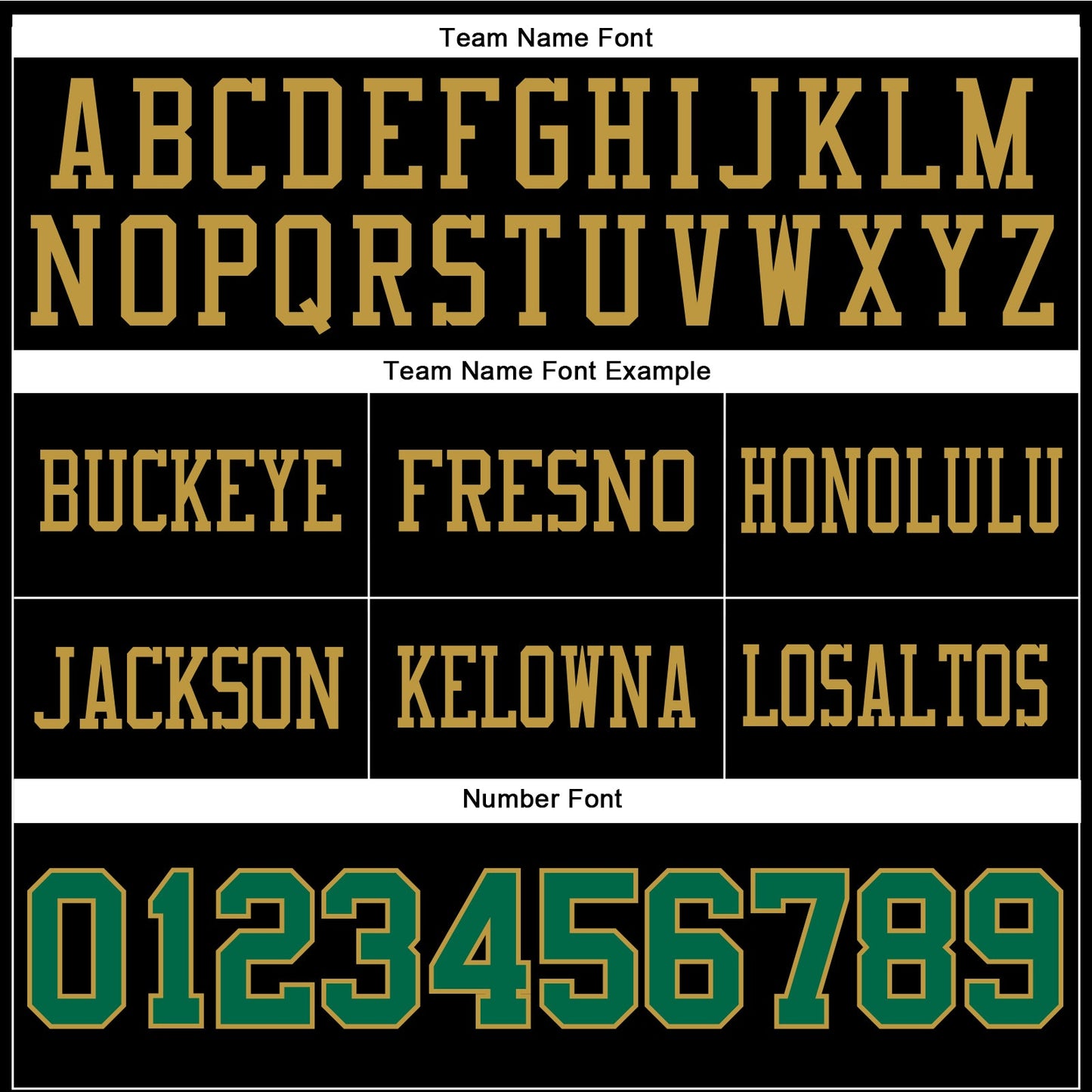 Custom Black Kelly Green-Old Gold Authentic Football Jersey view 4