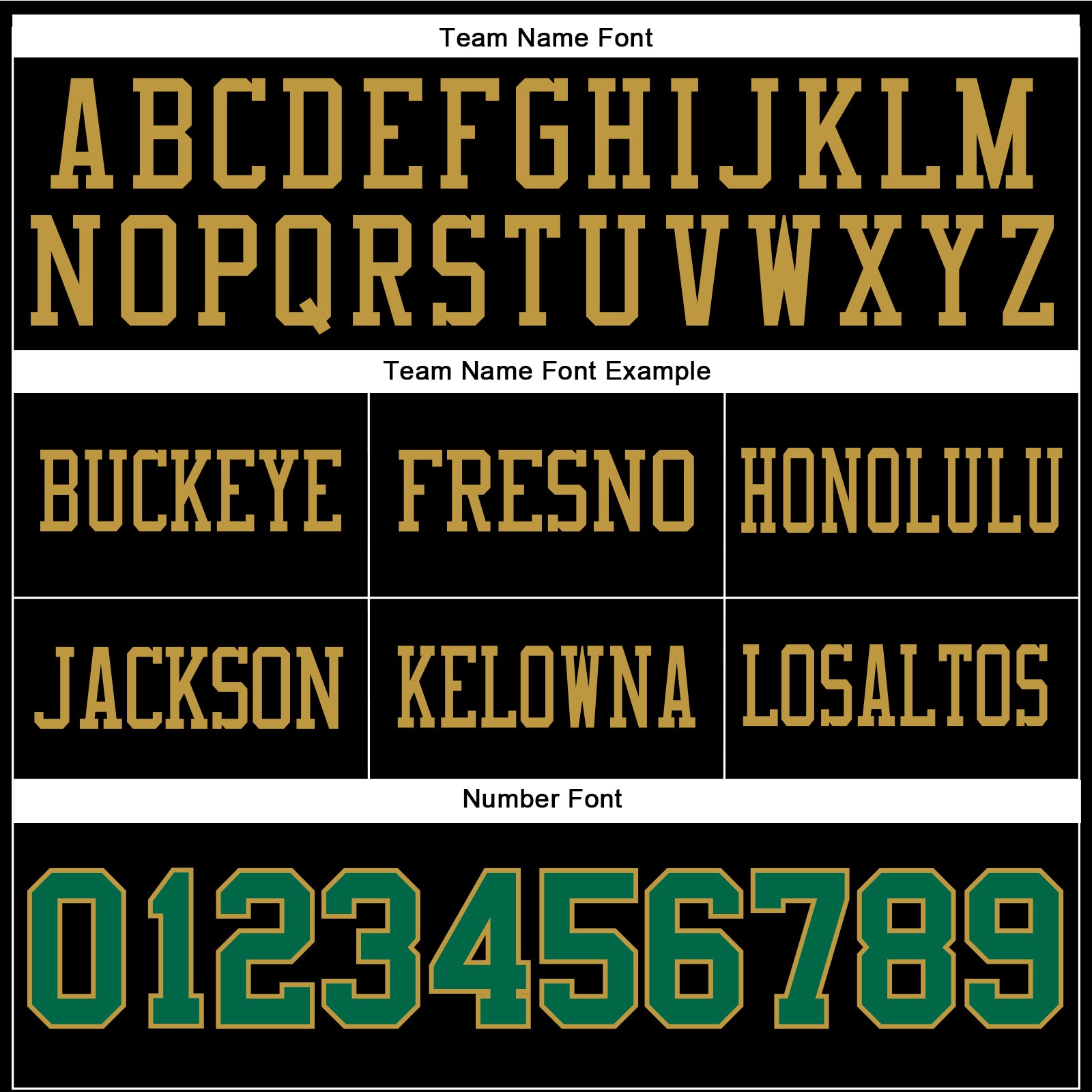 Custom Black Kelly Green-Old Gold Authentic Football Jersey view 4