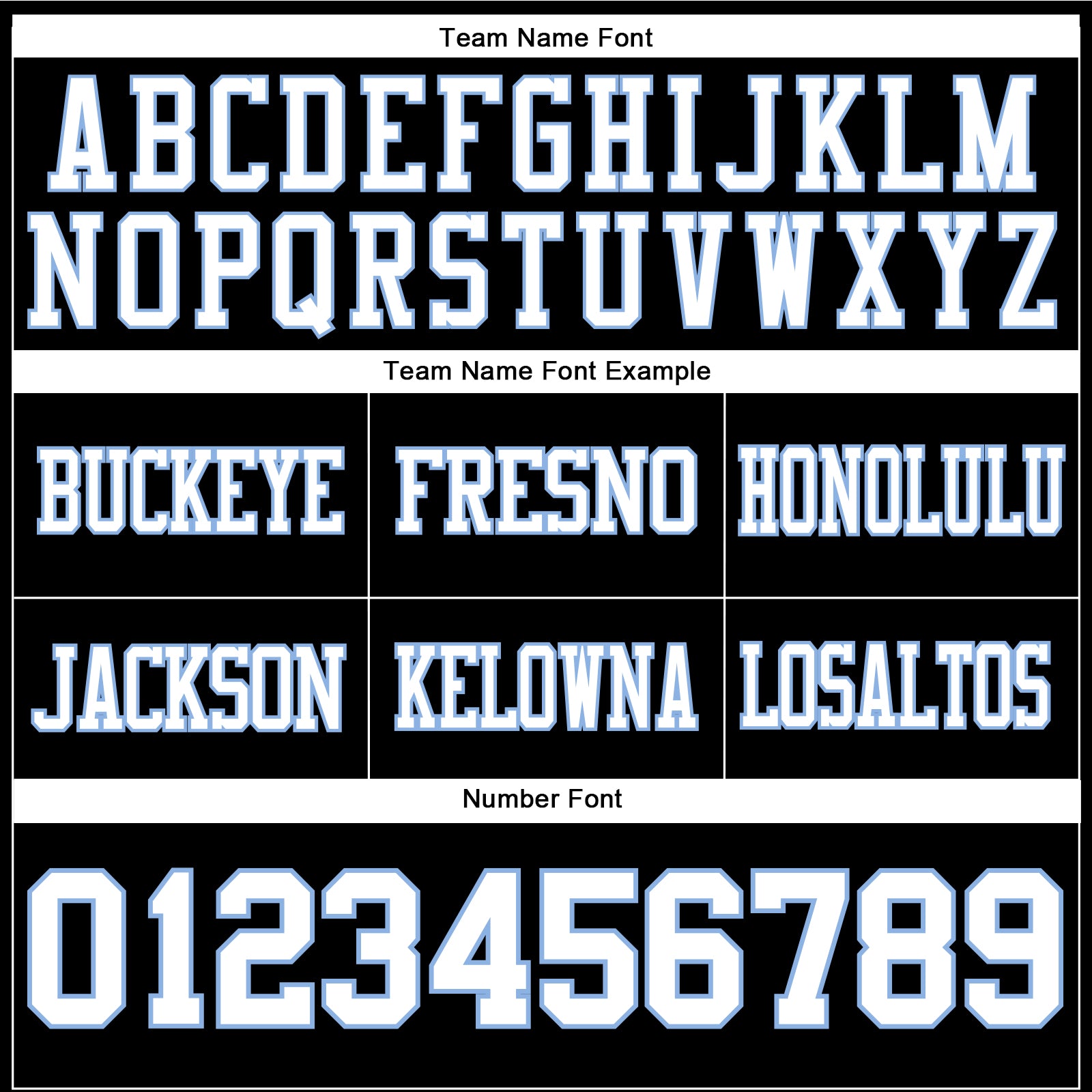 Custom Black White-Light Blue Authentic Football Jersey view 4