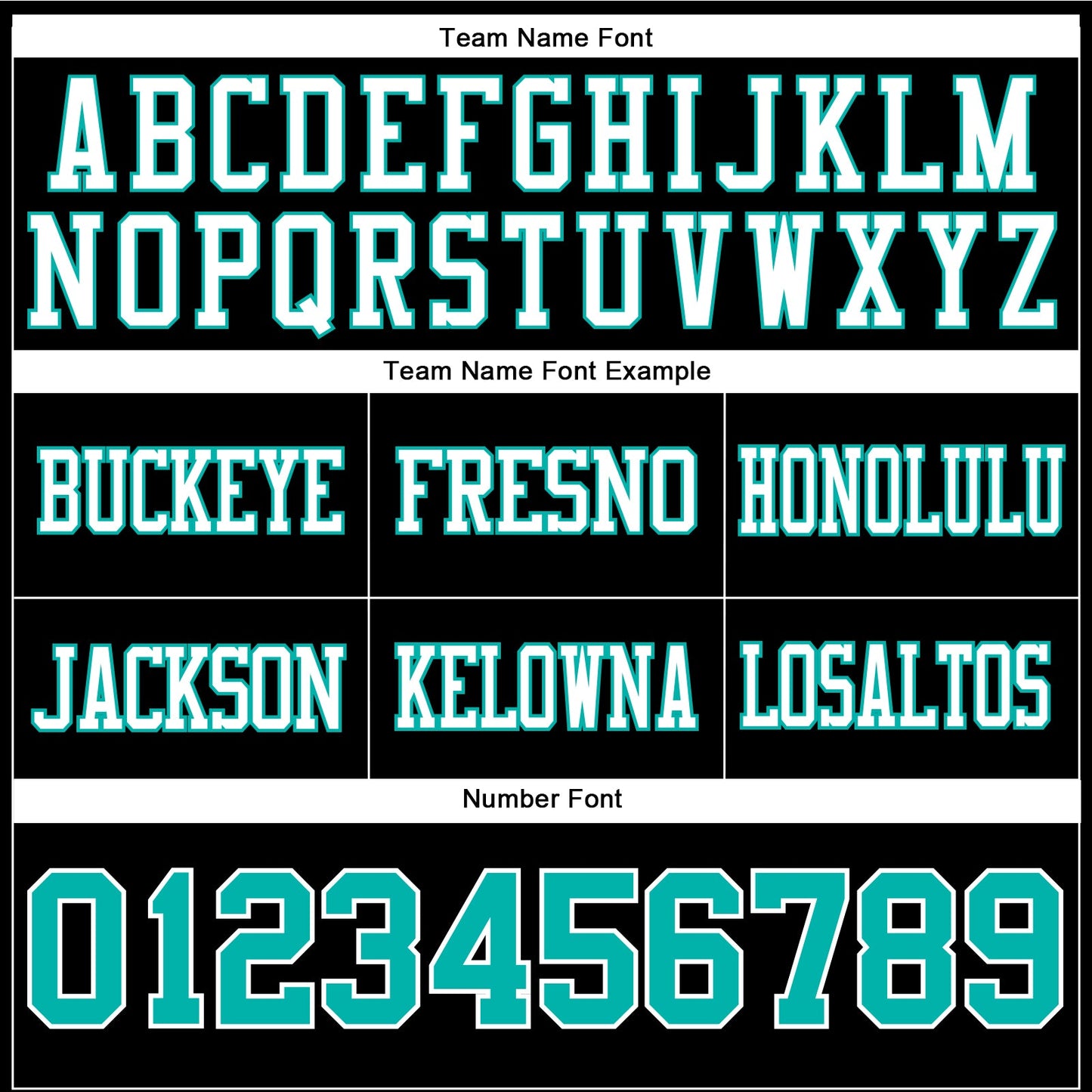 Custom Black Aqua-White Authentic Football Jersey view 4