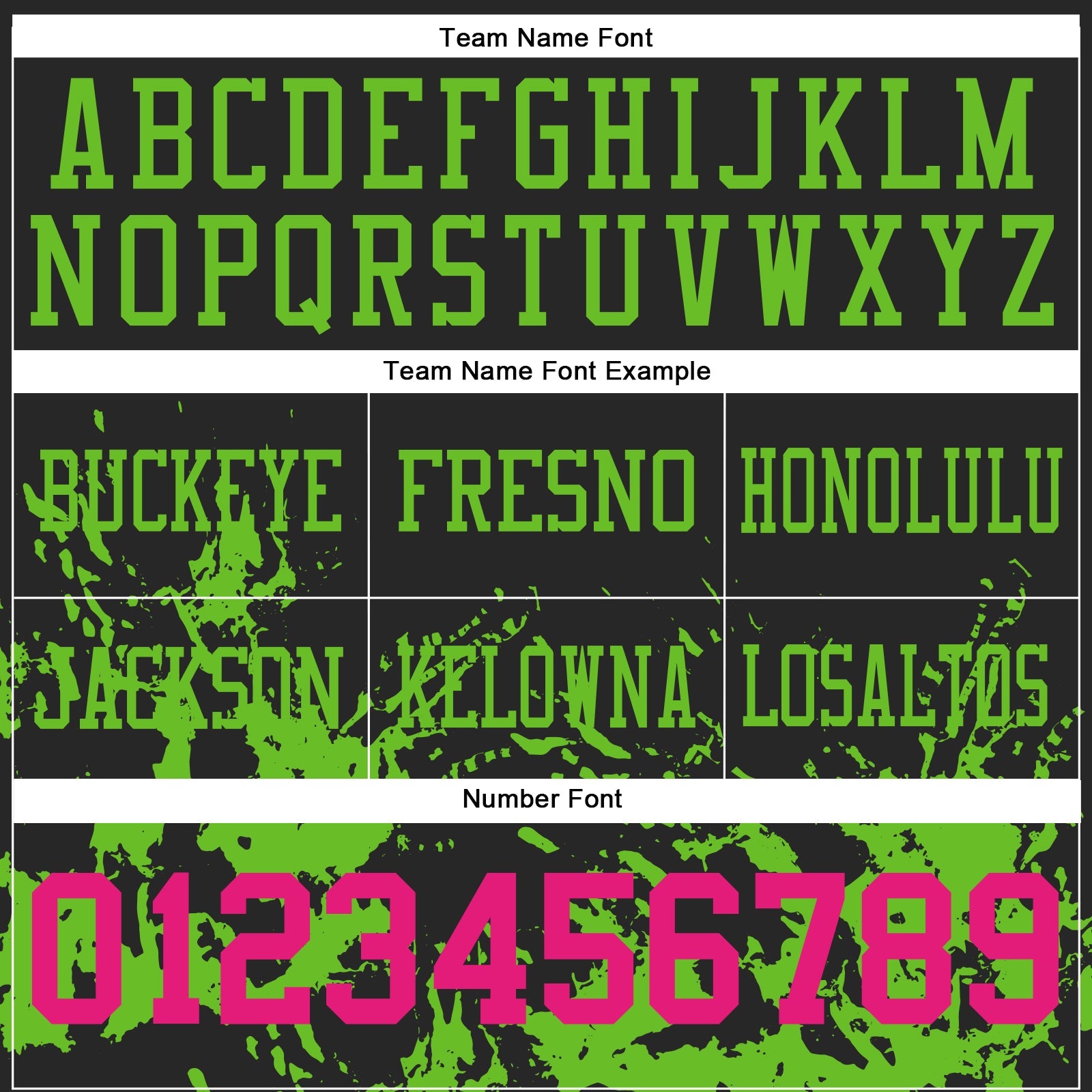 Custom Black Hot Pink-Aurora Green 3D Pattern Splash Authentic Football Jersey view 4