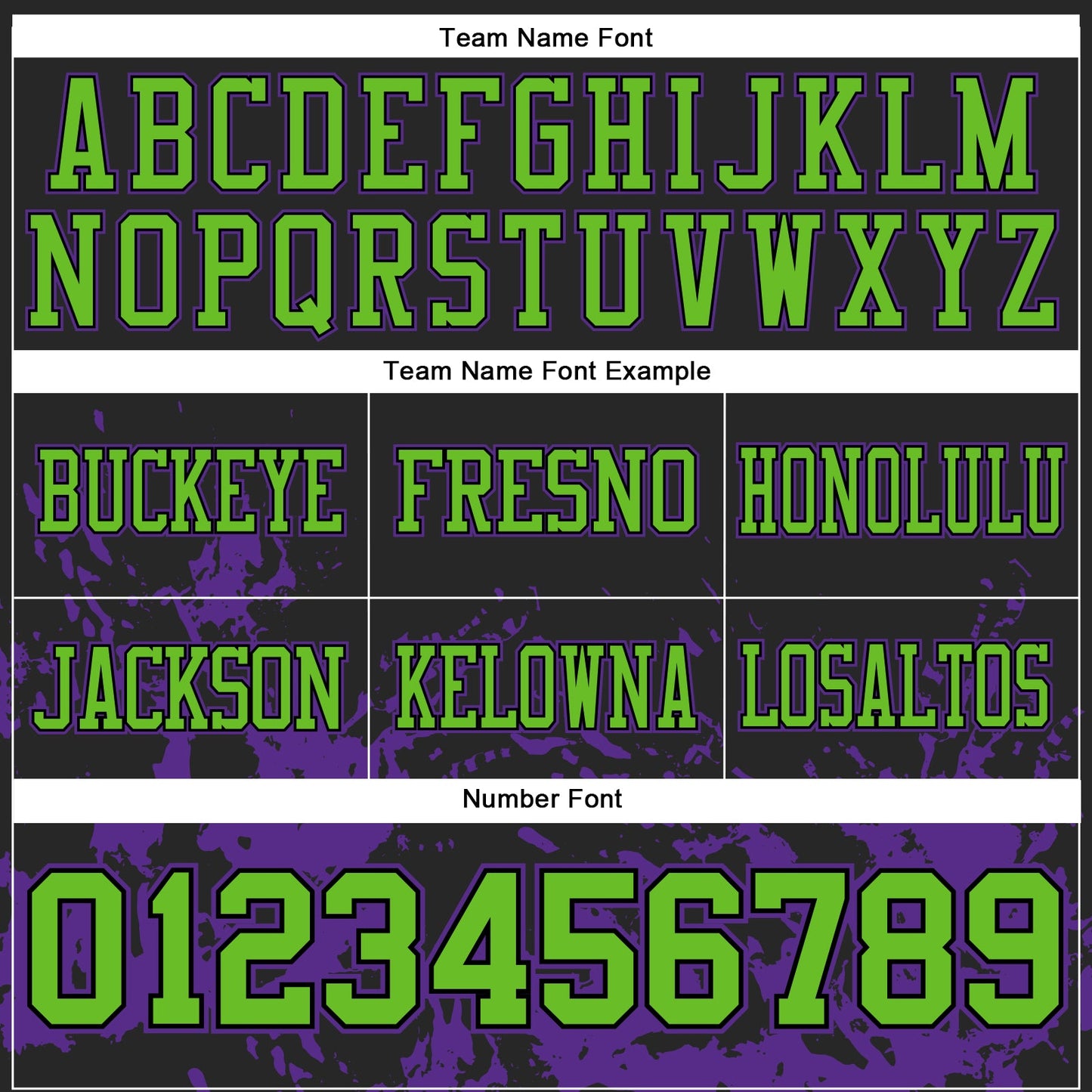 Custom Black Neon Green-Purple 3D Pattern Splash Authentic Football Jersey view 4