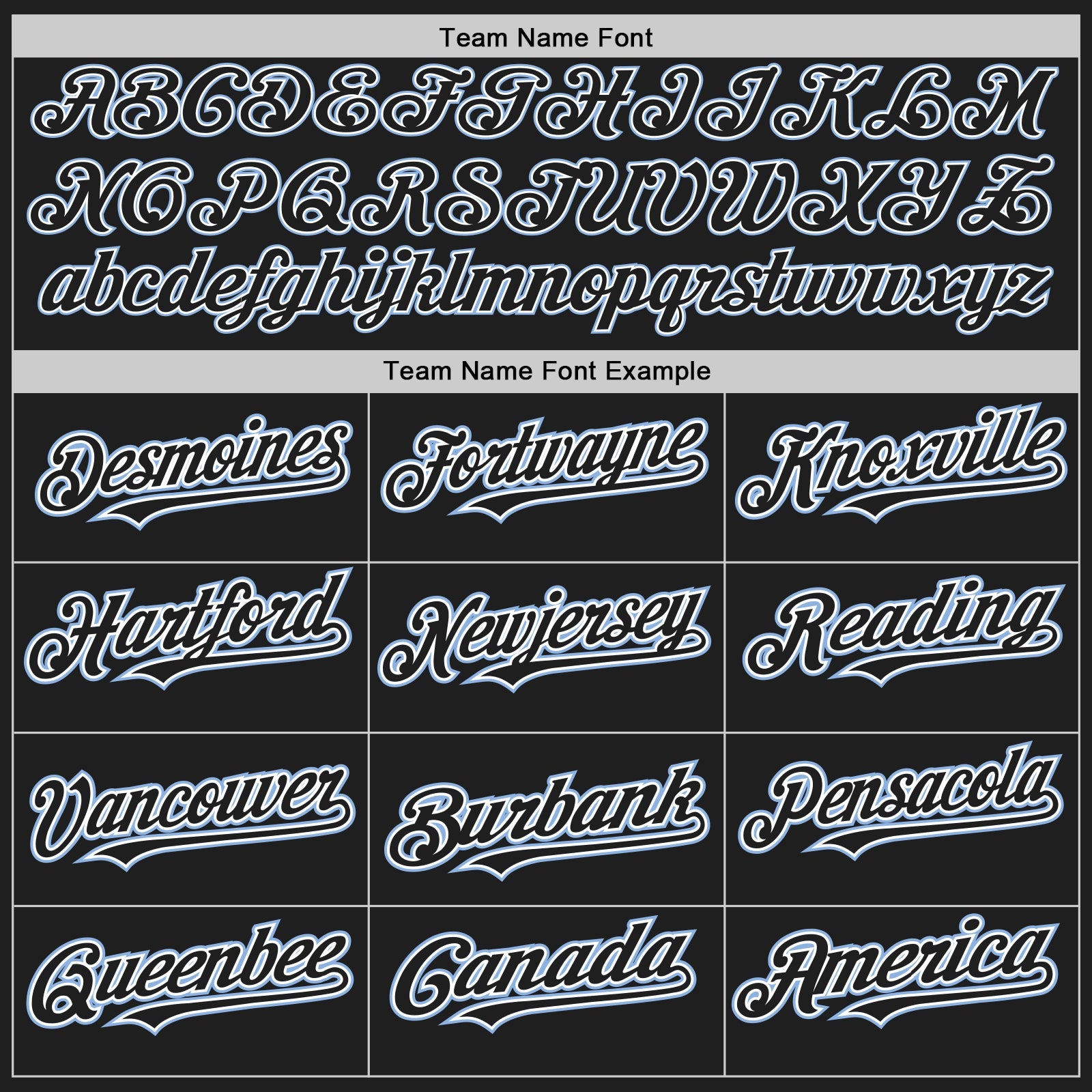 Custom Black White-Light Blue Authentic Baseball Jersey view 4