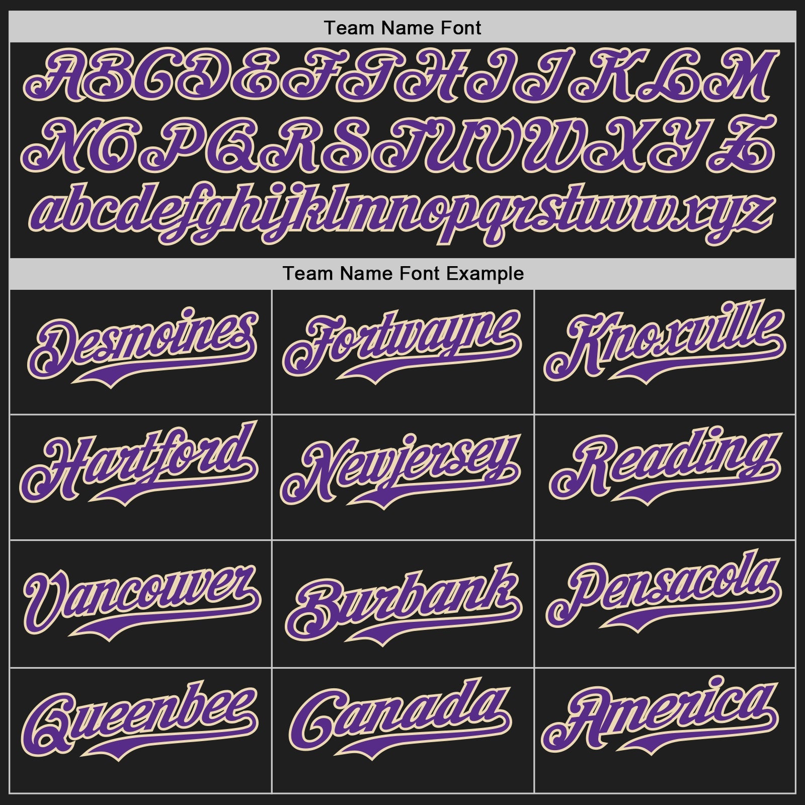 Custom Black Purple-Cream Authentic Baseball Jersey view 4